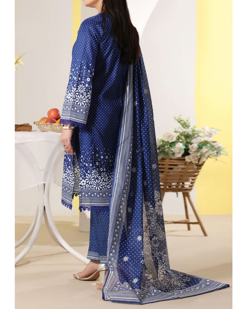 DAMAN Exclusive Lawn Printed 3-Piece Suit By VS Textile V-4