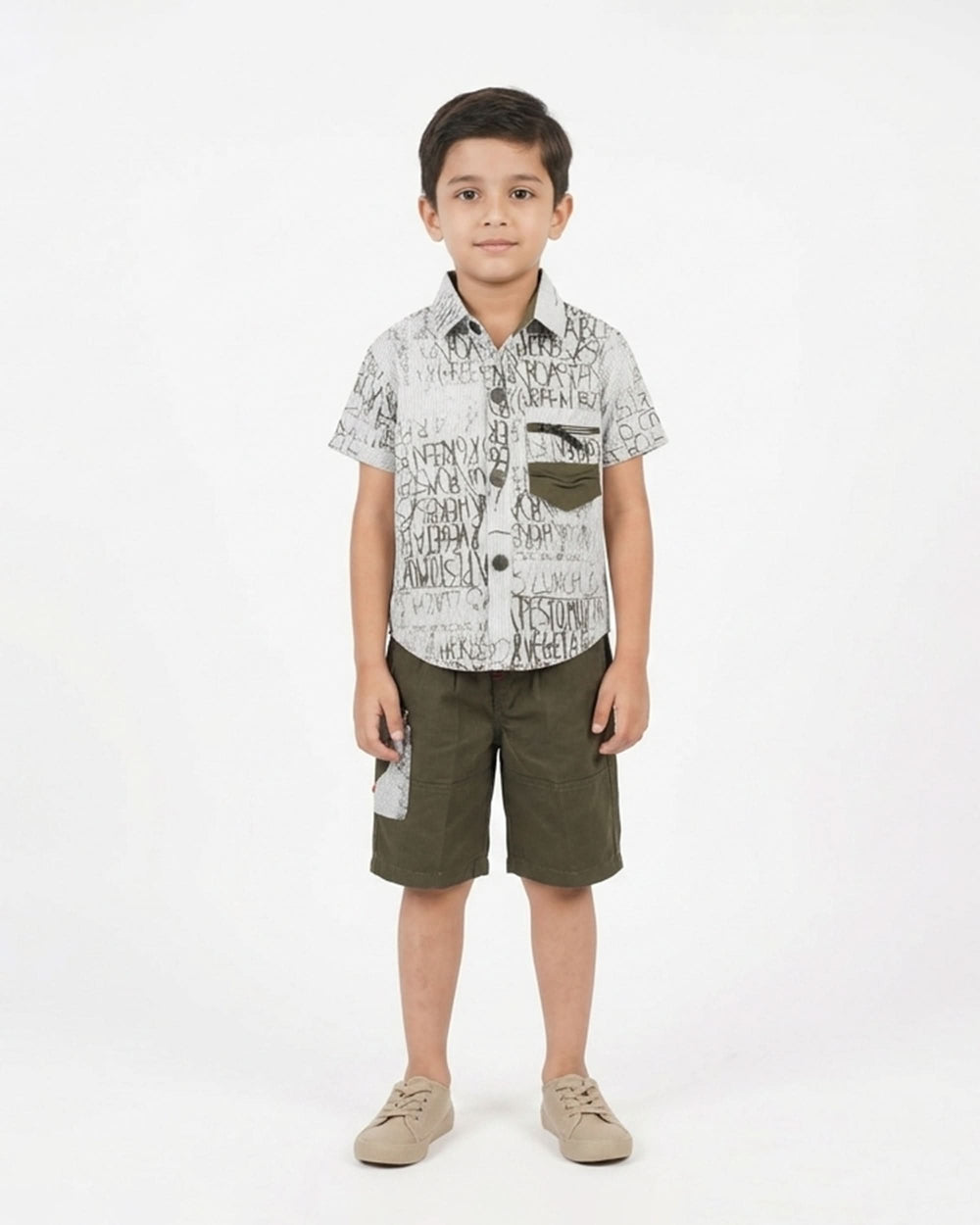 Boys Half Sleeves Short Suit