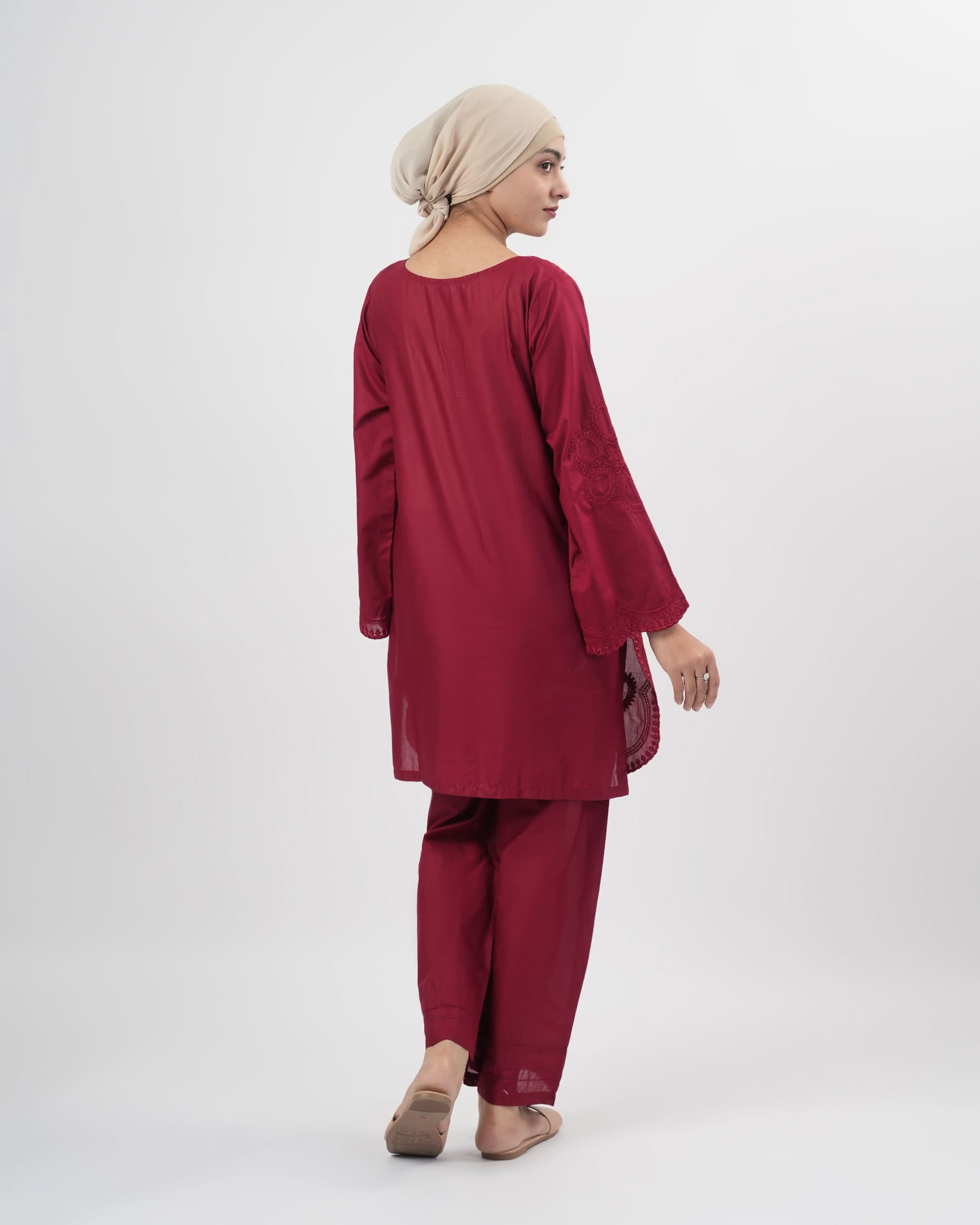 Valuables Women’s Embroidered 2Pcs Suit