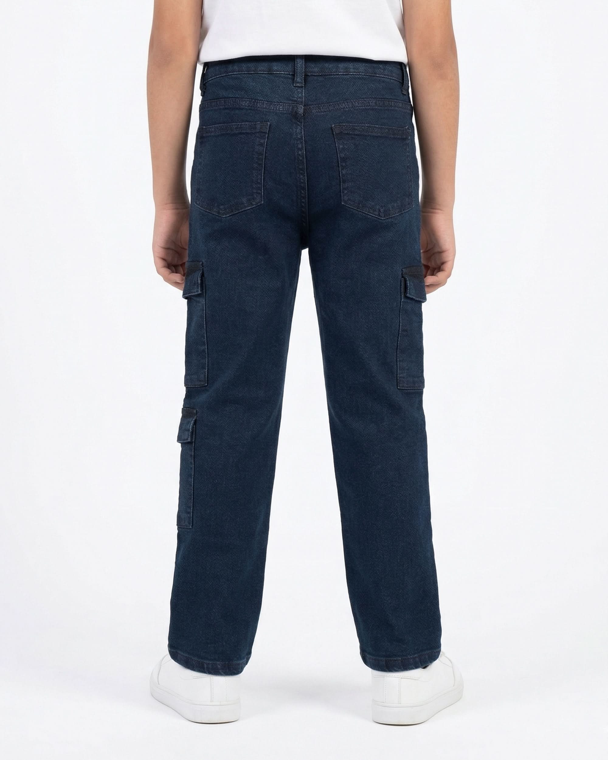Boys Denim Cargo Pant