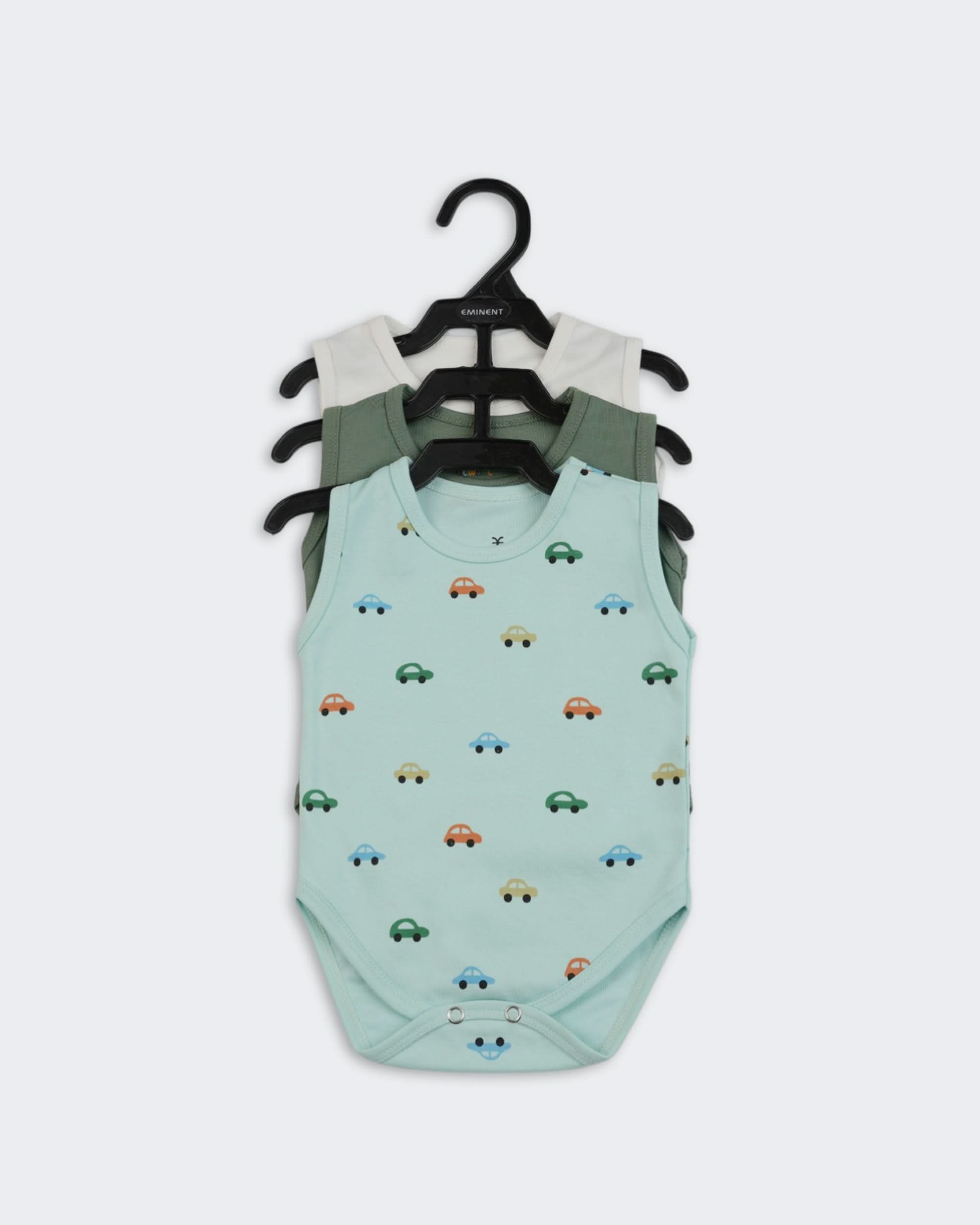 Eminent Newborn Boys Romper Set (Pack Of 3)
