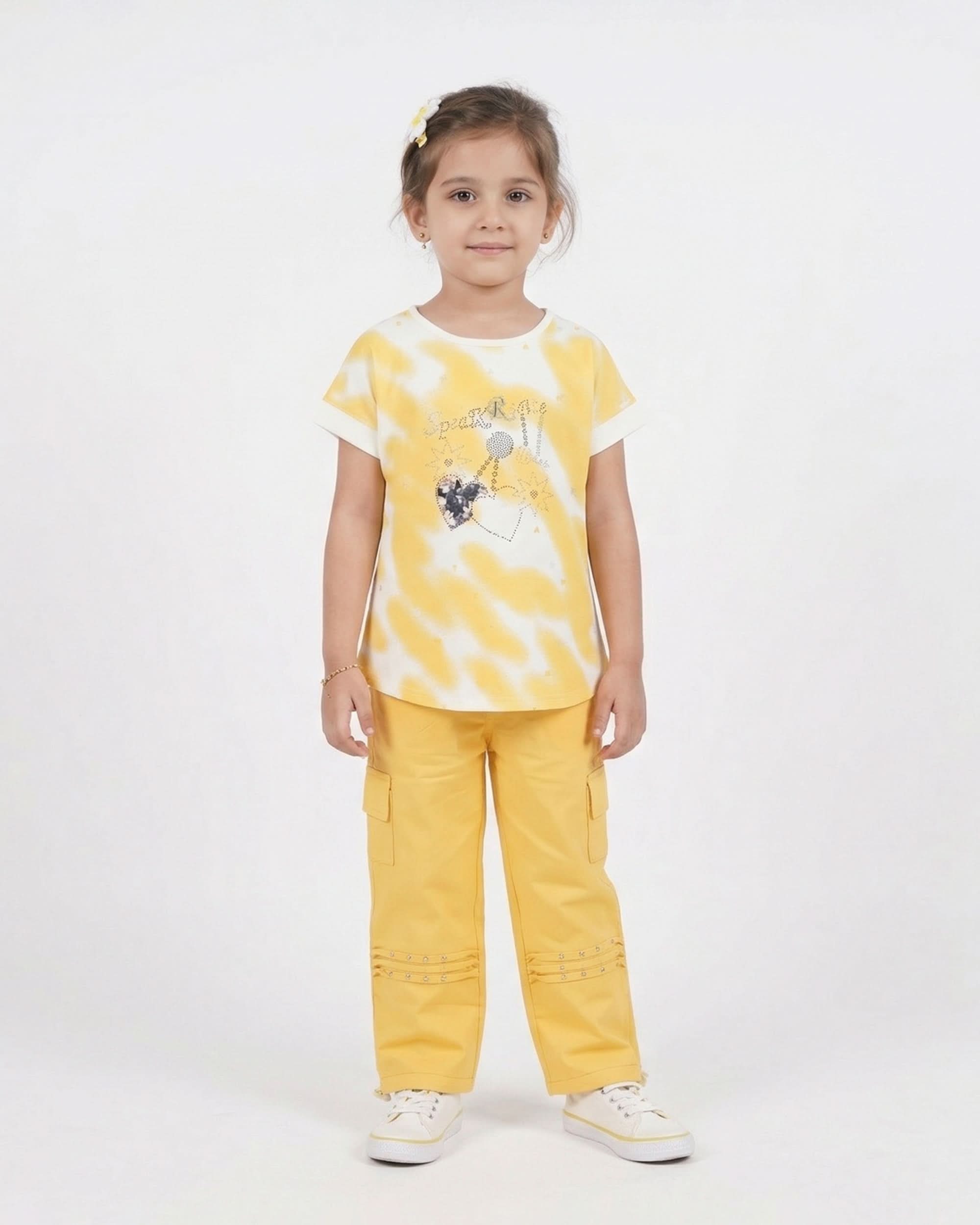 Girls Half Sleeves Suit