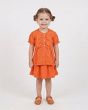Valuables Girl’s Half Sleeves Skirt Suit