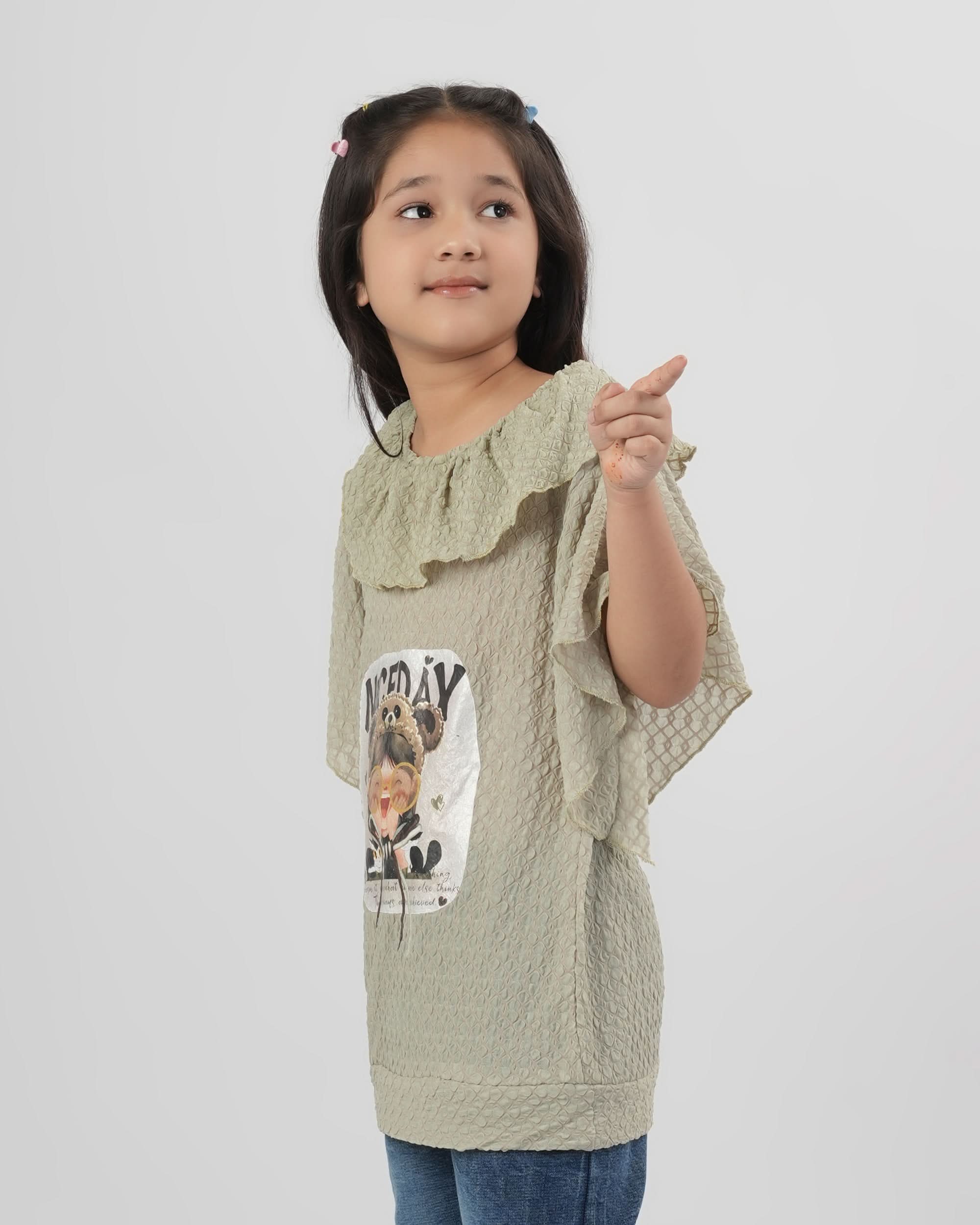 Girls Half Sleeves Suit