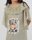 Girls Half Sleeves Suit