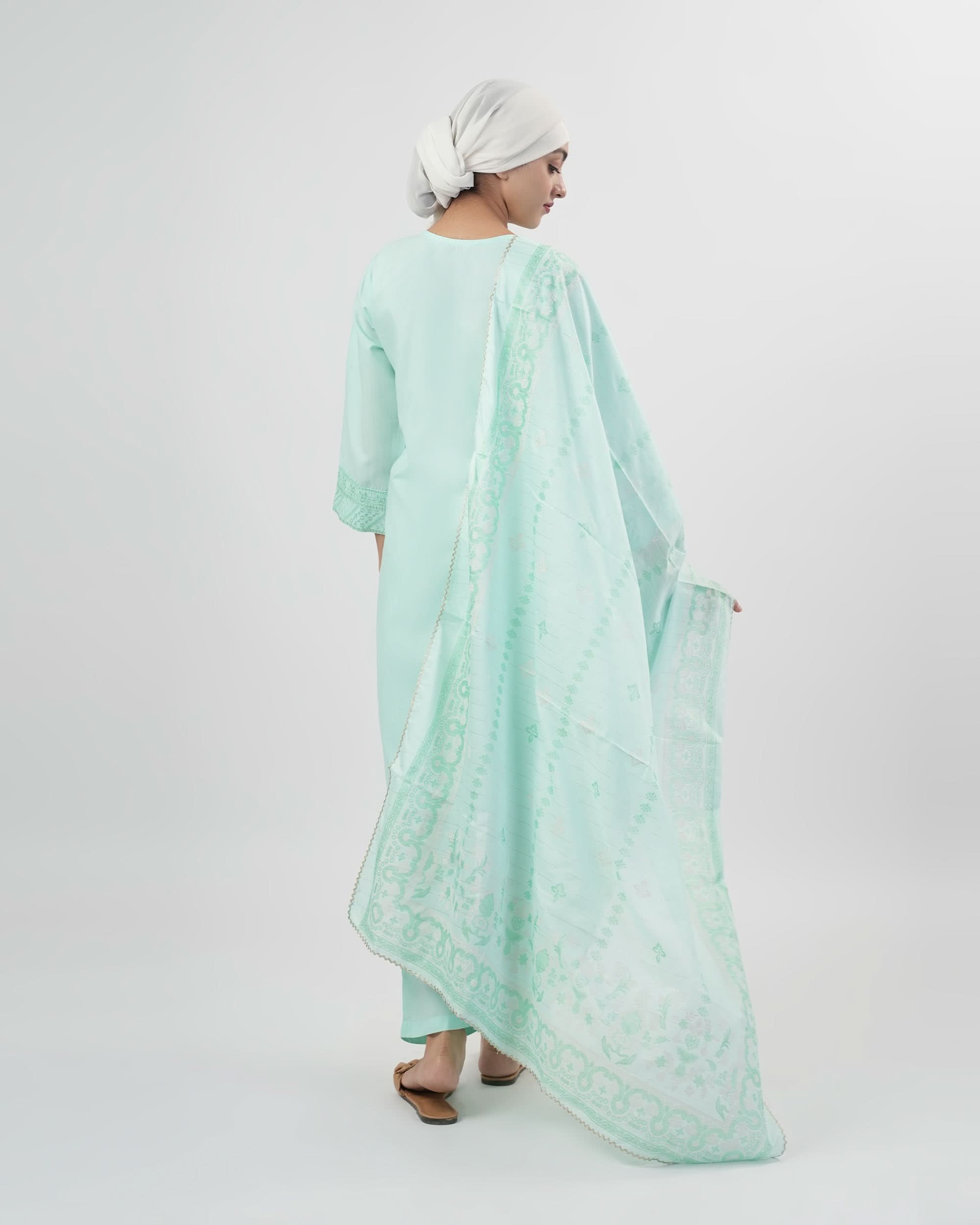 Valuables Women Embroidered 3Pcs Suit