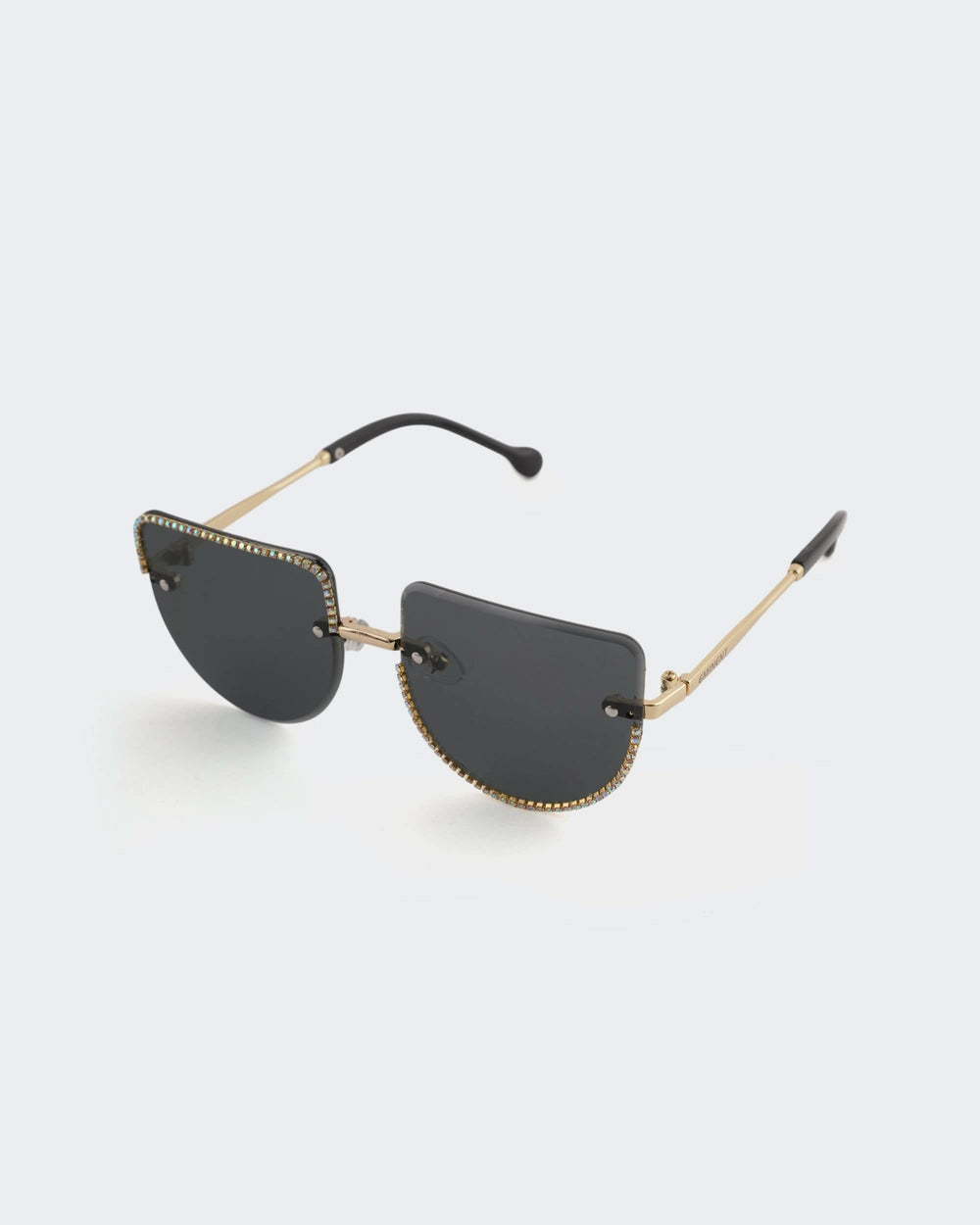 Eminent Rimless Square Rhinestone Sunglasses
