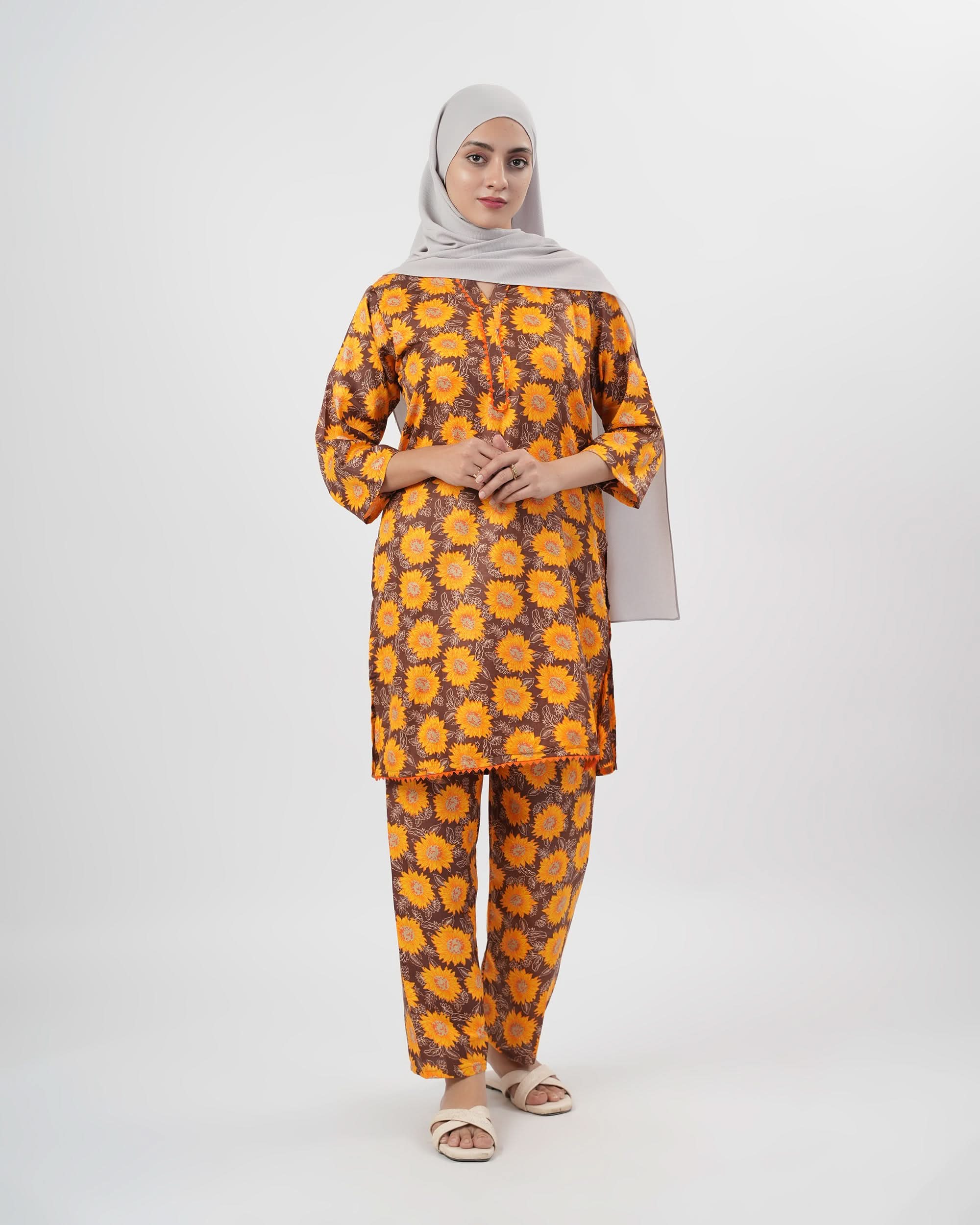 Women's 2Pc Printed Suit