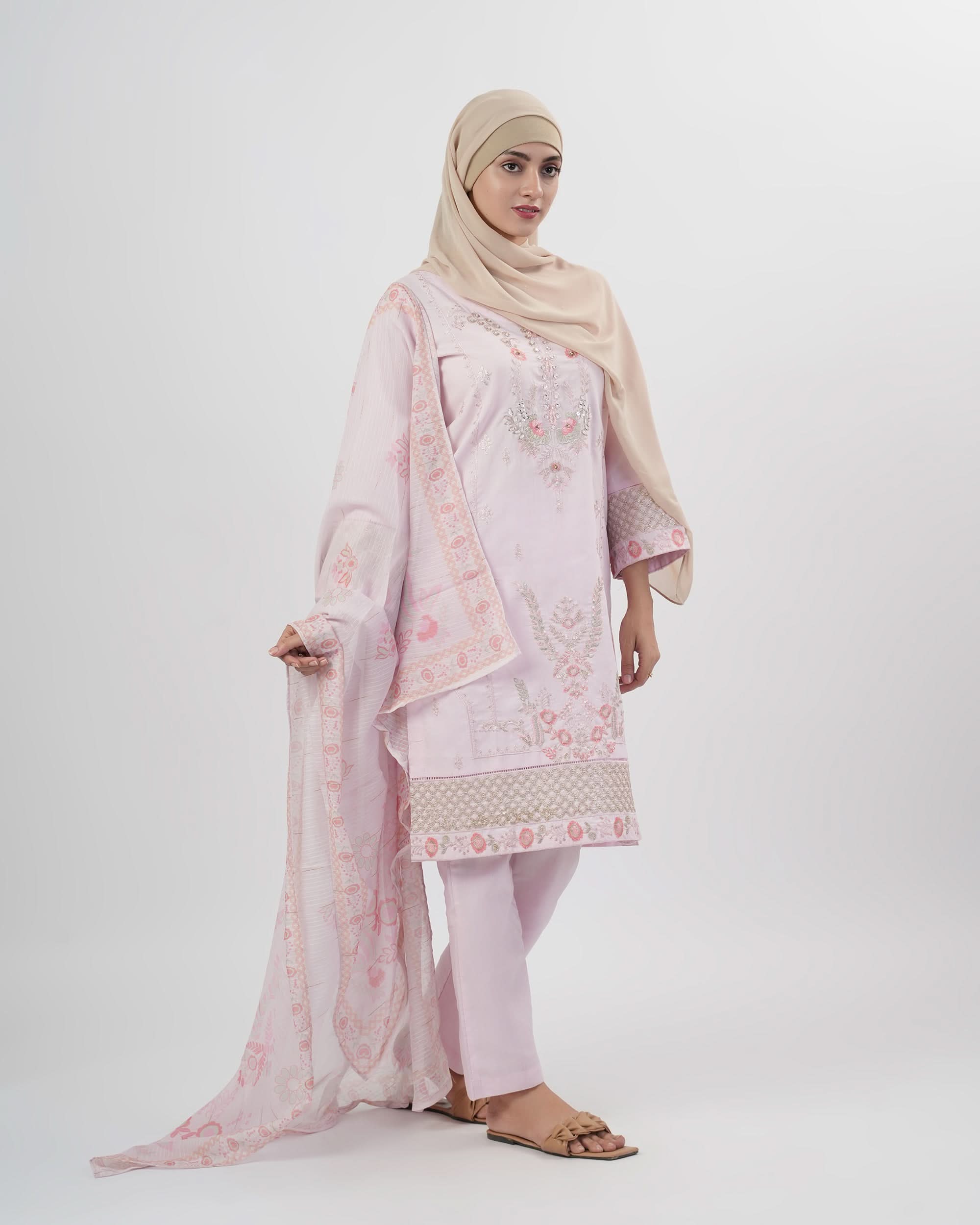 Valuables Women Embroidered 3Pcs Suit
