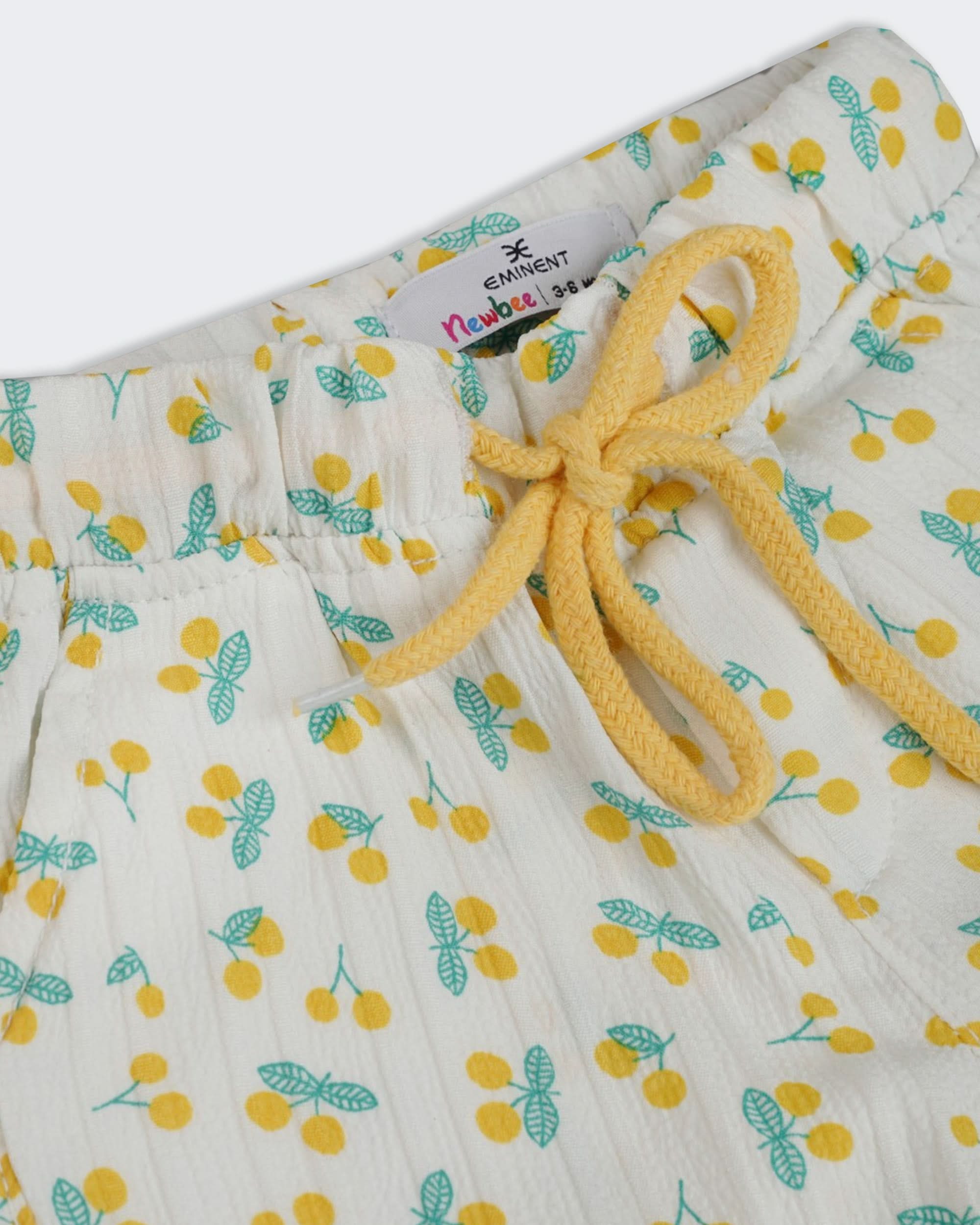 Eminent Newborn Girls Plain Interlock Shorts