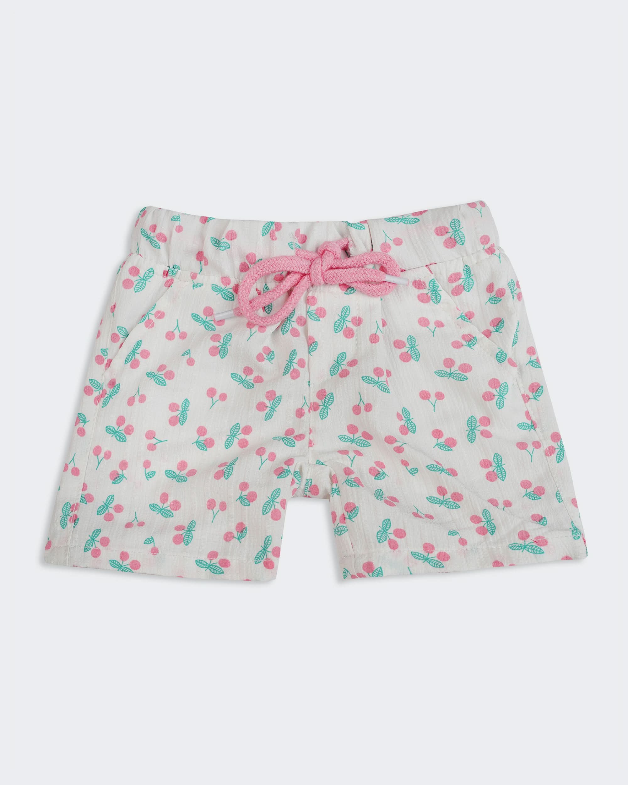 Eminent Newborn Girls Plain Interlock Shorts