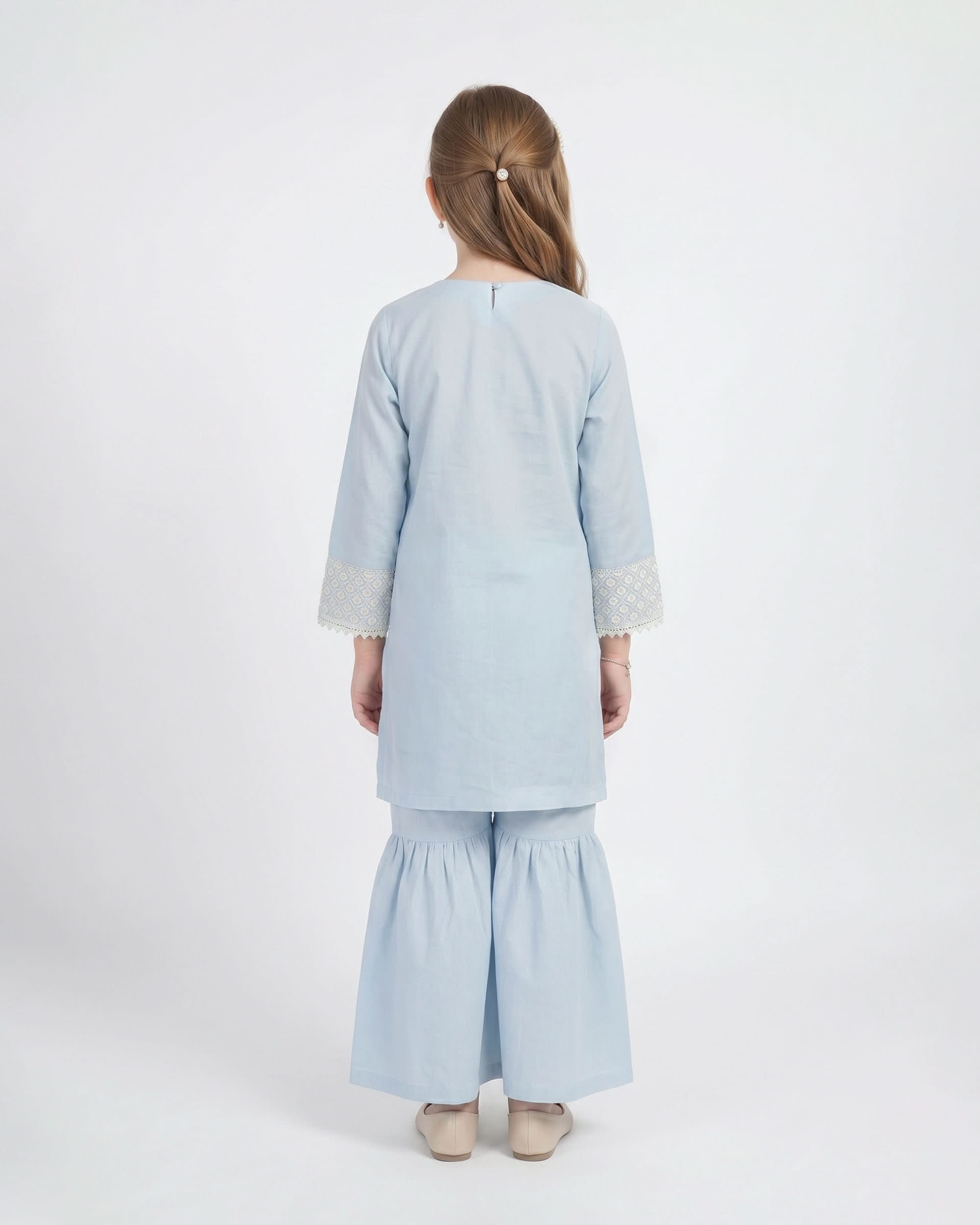 Girl’s Embroidered 2Pc Suit