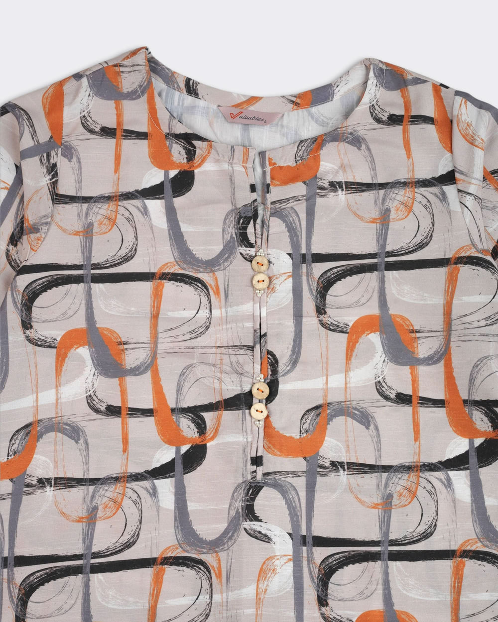 Valuables Women Slub Printed 2Pcs Suit