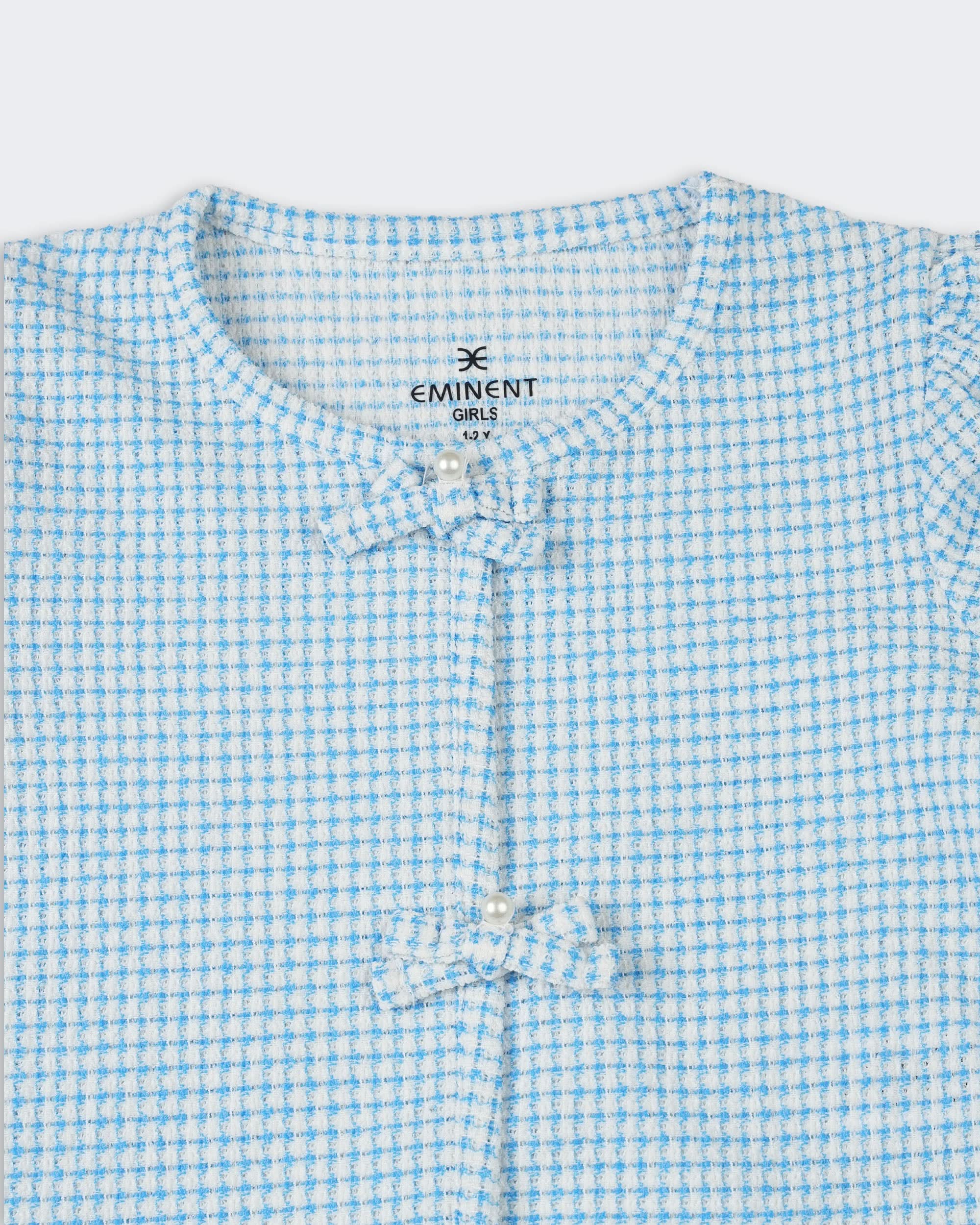 Girls’ Solid Textured T-Shirt