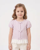 Girls’ Solid Textured T-Shirt