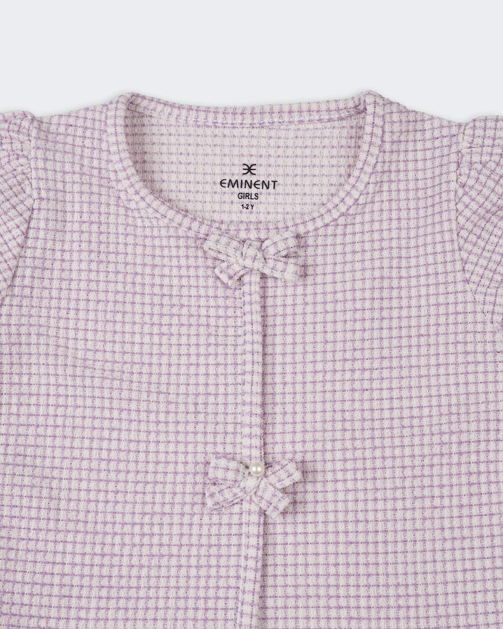 Girls’ Solid Textured T-Shirt
