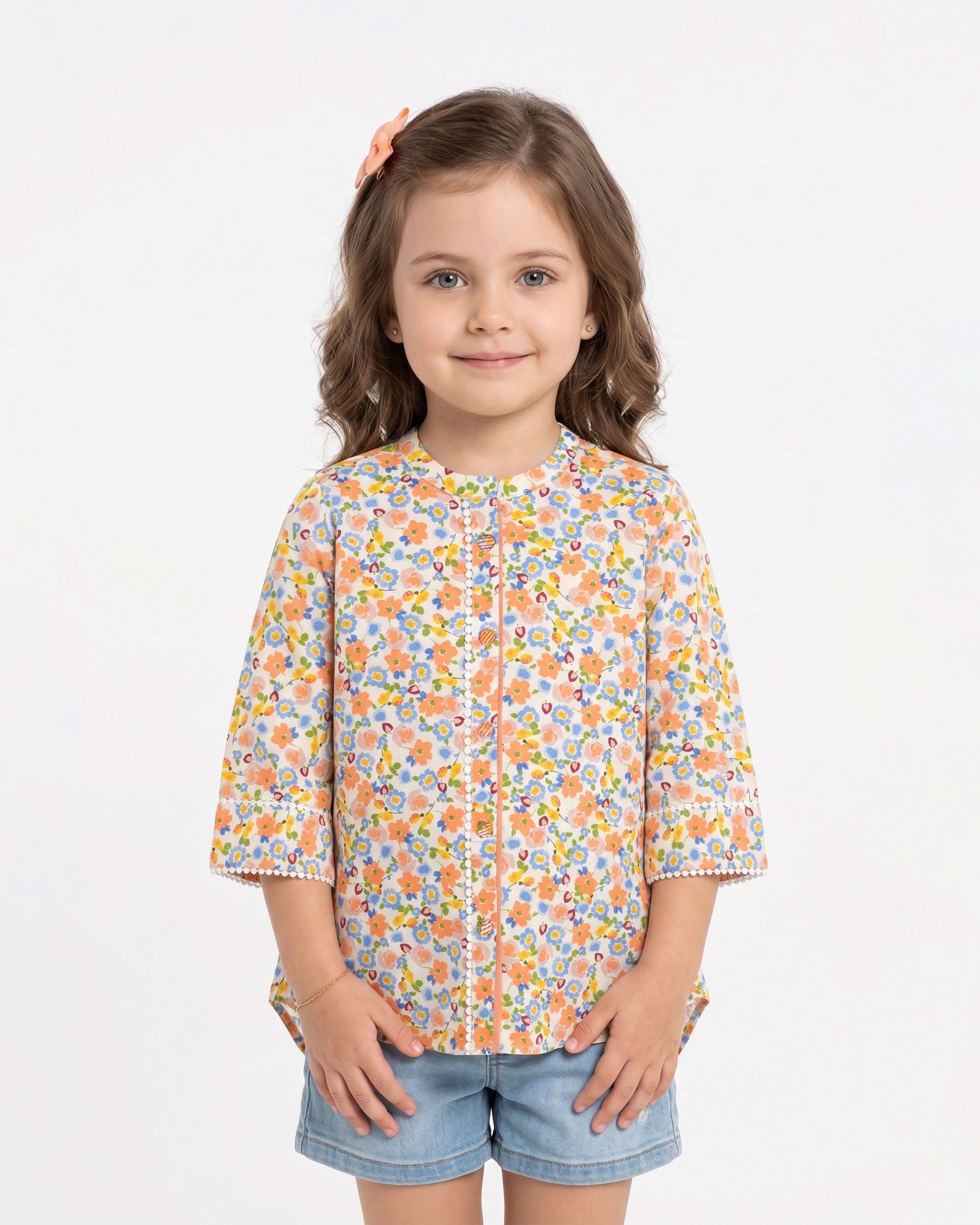 Eminent Girls’ Ethnic Printed 1 Pcs