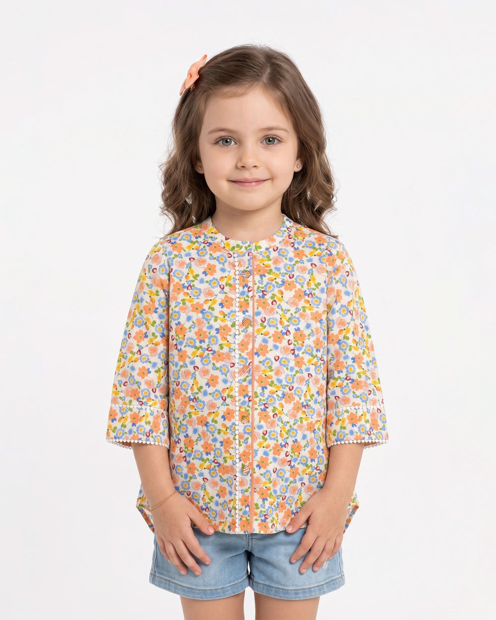Eminent Girls’ Ethnic Printed 1 Pcs