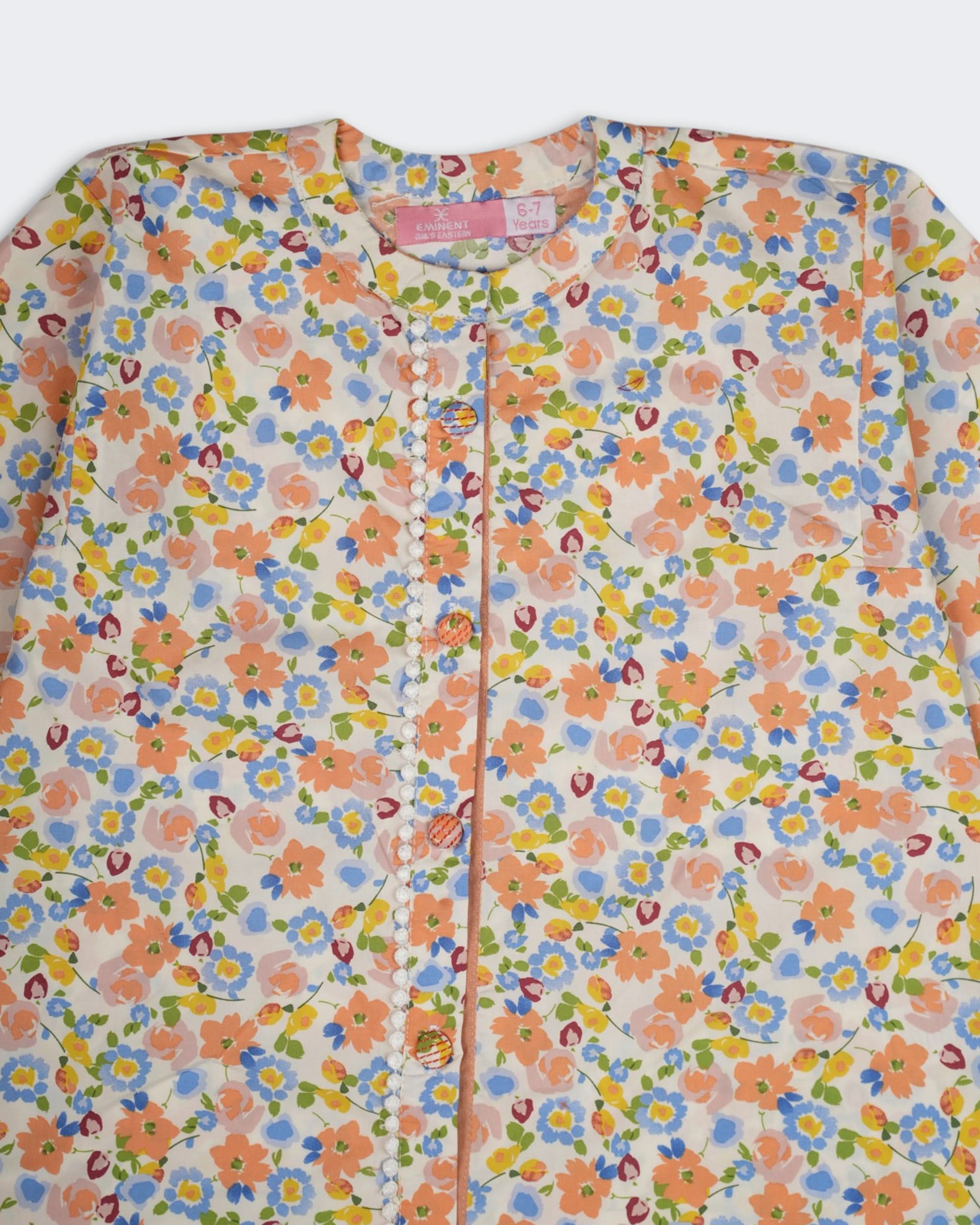 Eminent Girls’ Ethnic Printed 1 Pcs