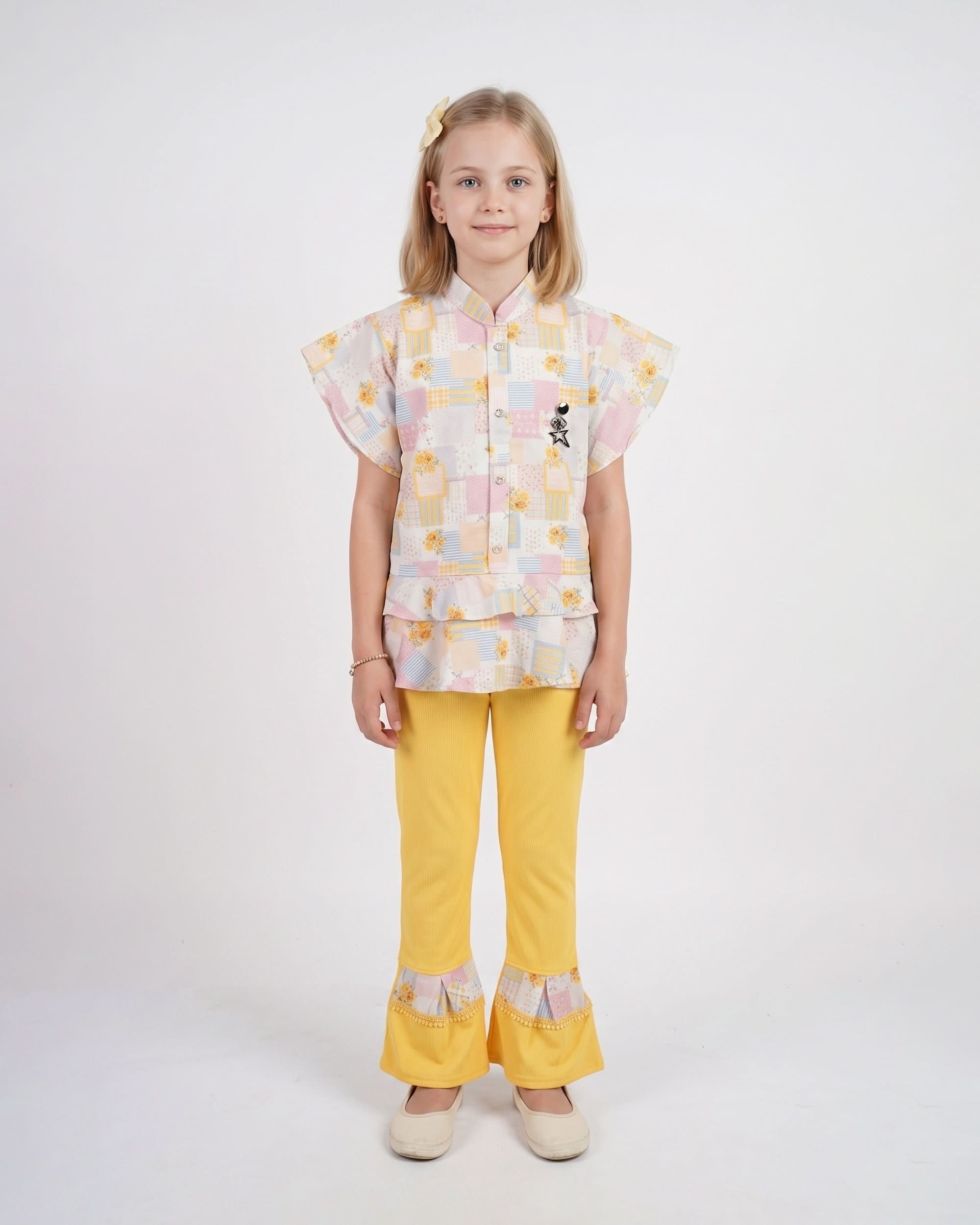 Girls’ Half Sleeves Suit | Mannats Collection
