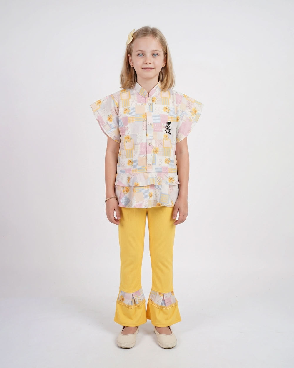 Girls’ Half Sleeves Suit | Mannats Collection
