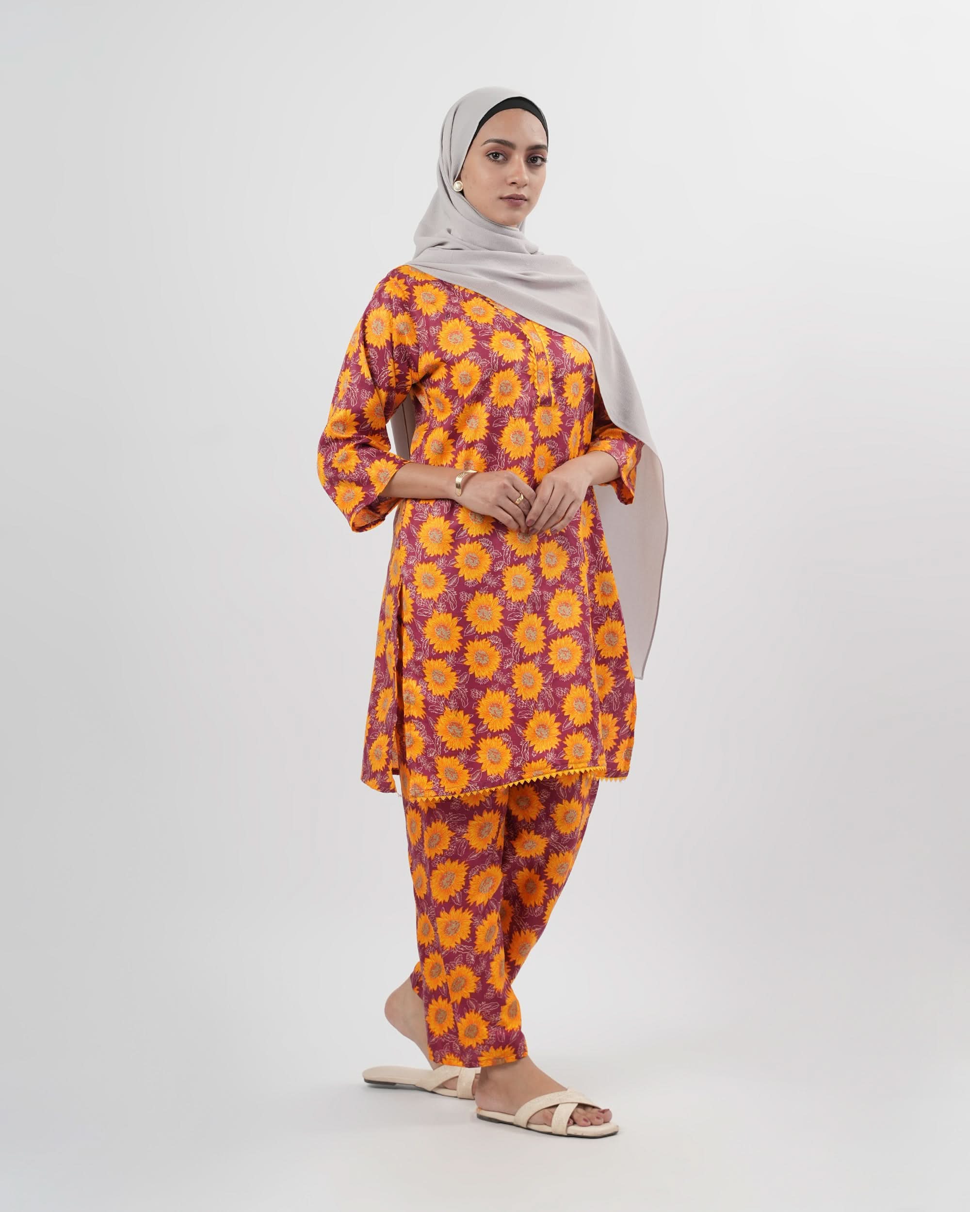 Women's 2Pc Printed Suit