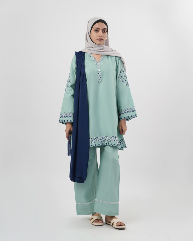 Valuables Women Embroidered 3Pcs Suit