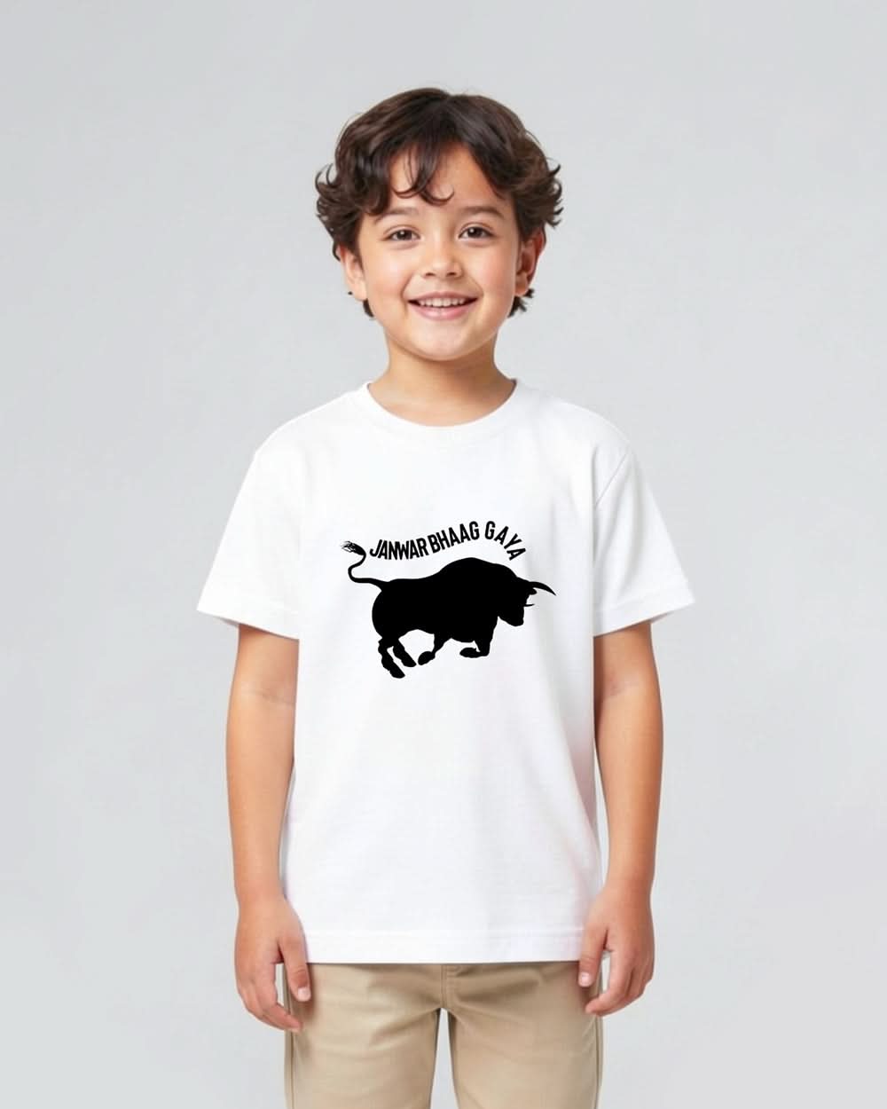 Valuables Boys' Half Sleeves T-Shirt