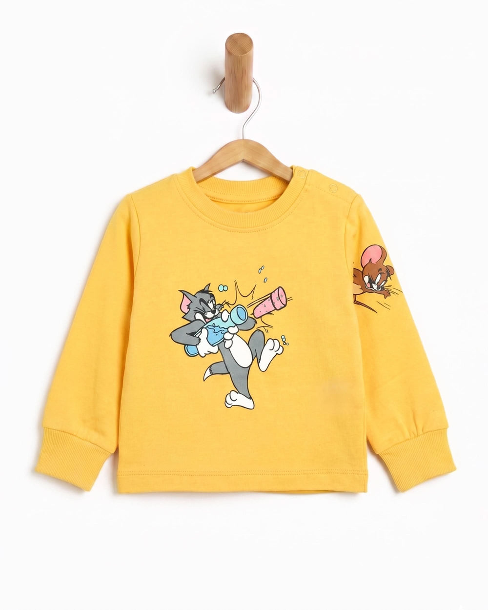 Eminent Newborn Boys Full Sleeves T-Shirt - Peach