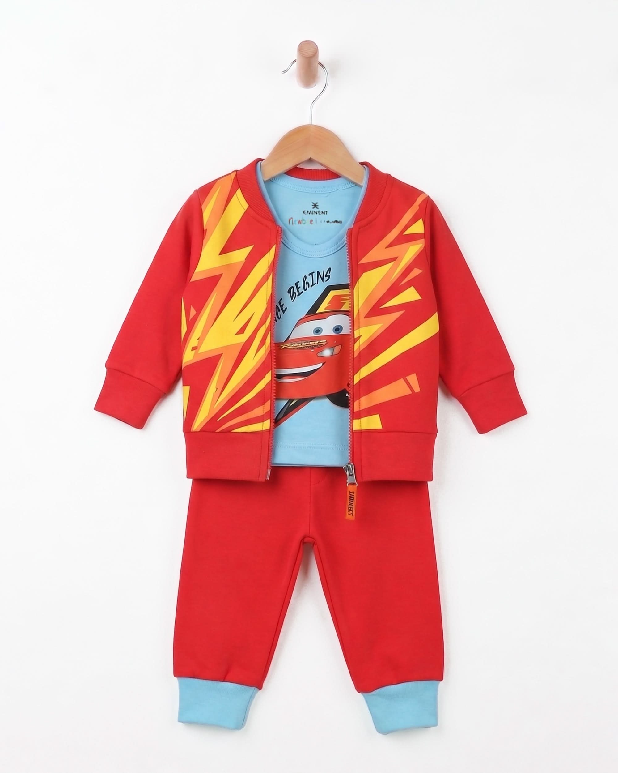Eminent Newborn Boys 3Pcs Suit - Red