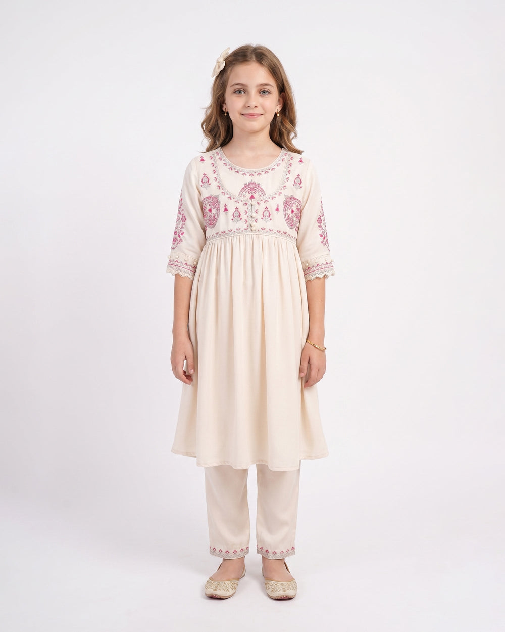 Eminent Girls’ Signature Embroidered 2 Pcs Suit