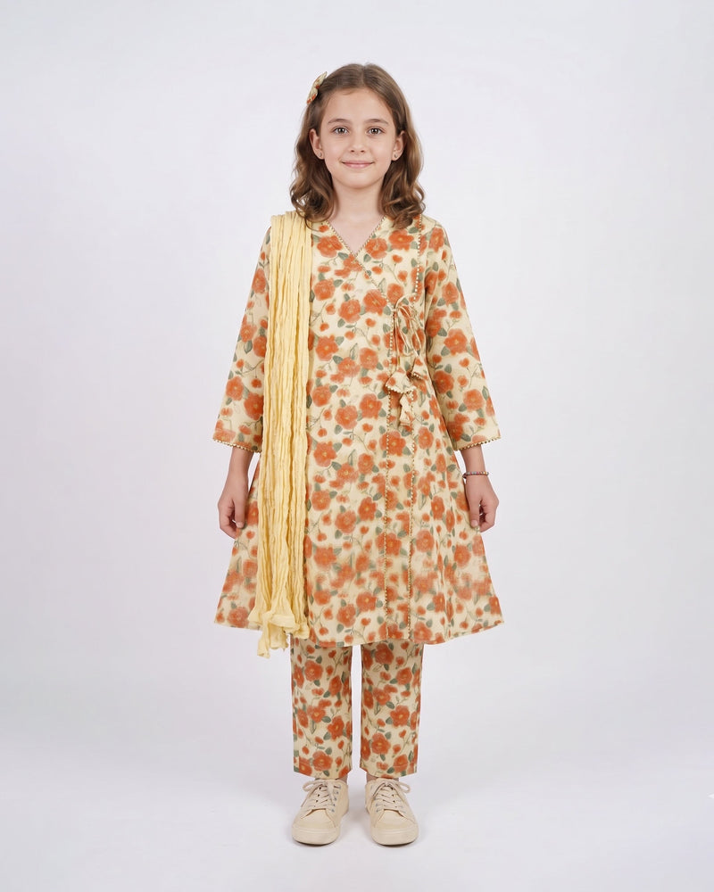 Eminent Girls’ Printed Essentials 3 Pcs Suit