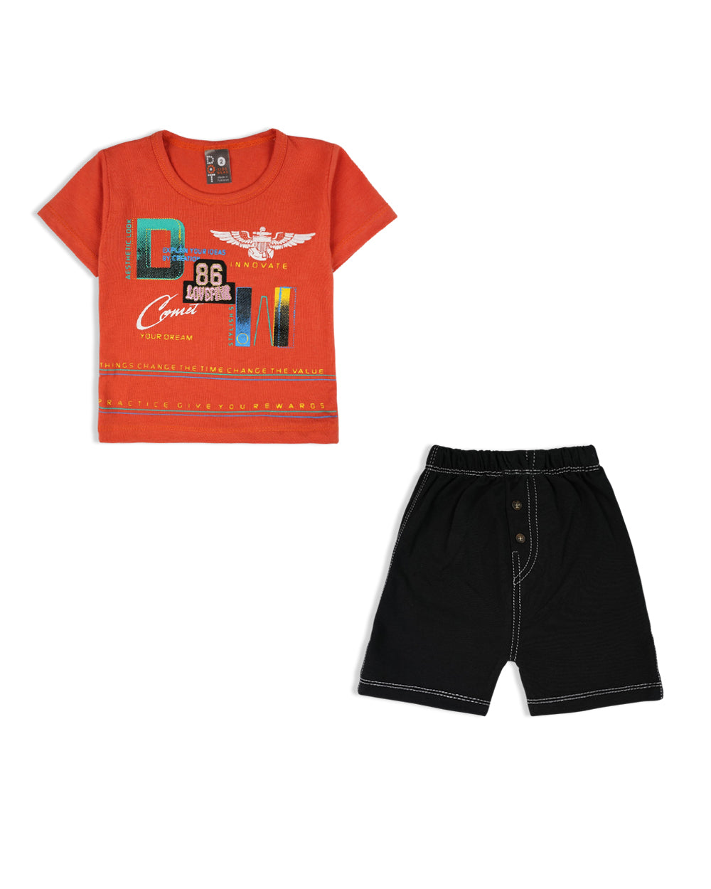 Newborn Boys' Half Sleeves Suit