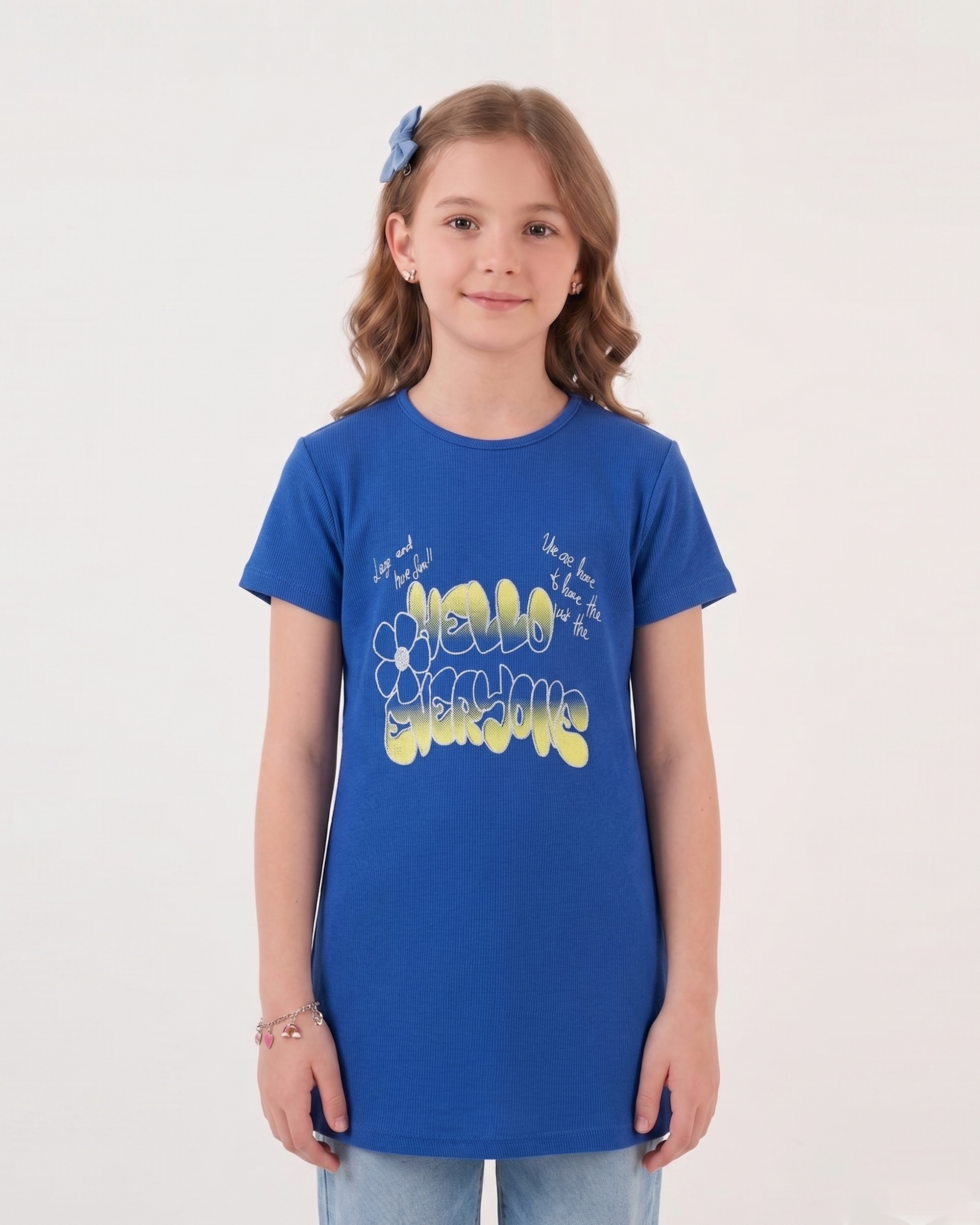 Valuables Girls' Half Sleeves T-Shirt