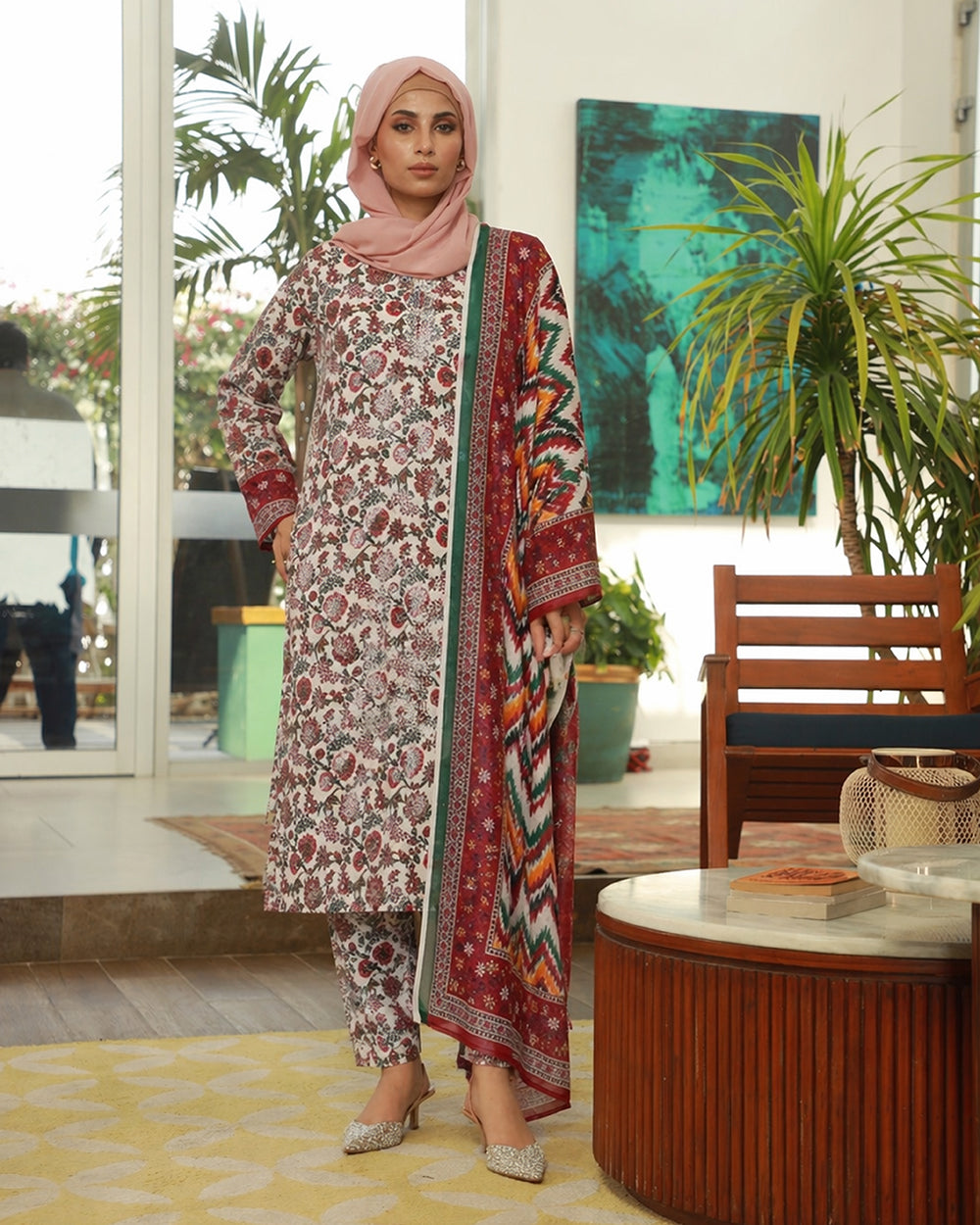 Valuables Exclusive Digital Printed 3Pc Suit - 10