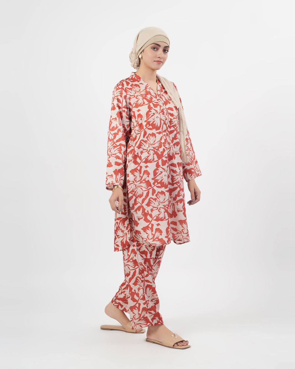 Valuables Women's Printed Jacquard 2Pc Suit