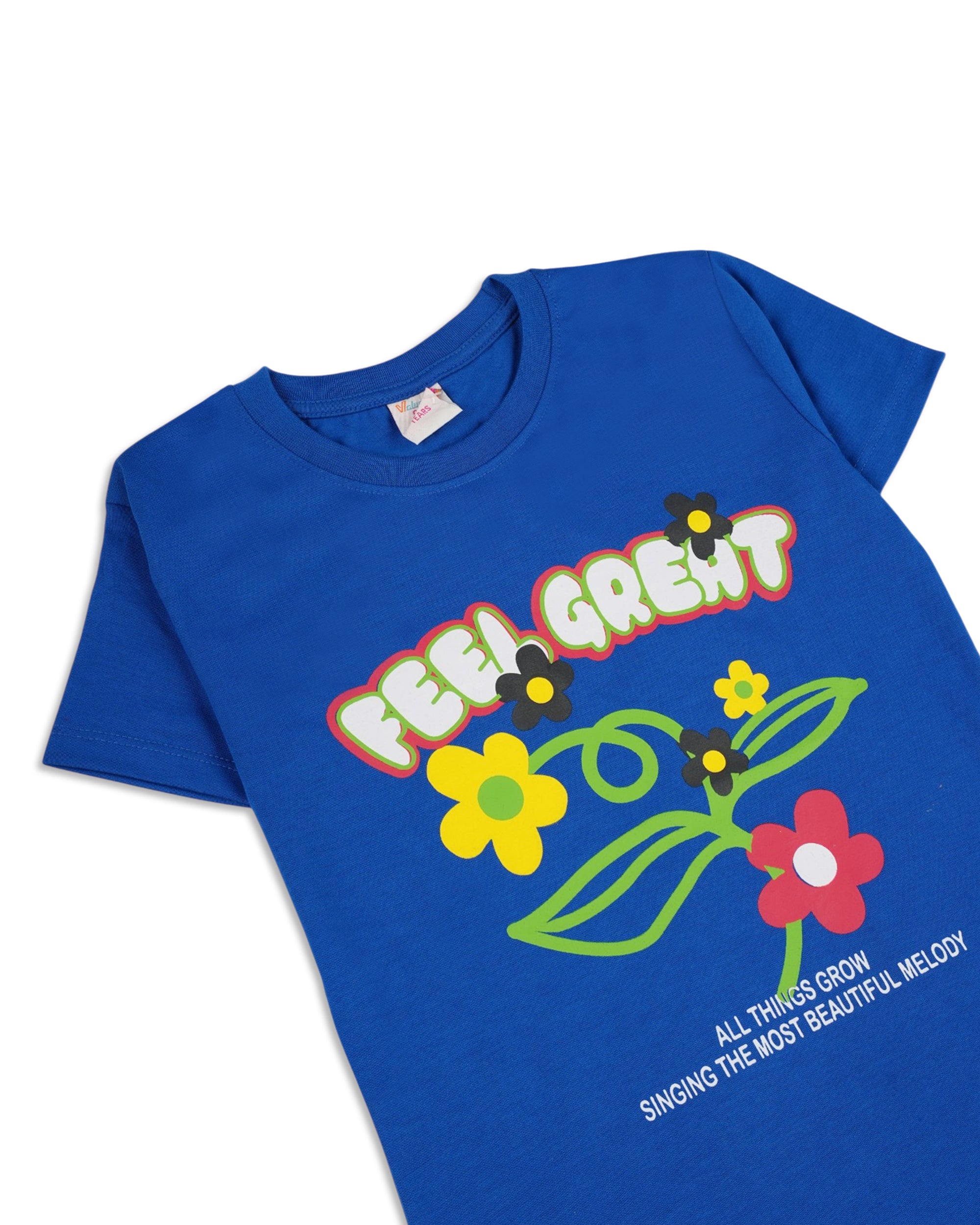 Valuables Girls' Half Sleeves T-Shirt