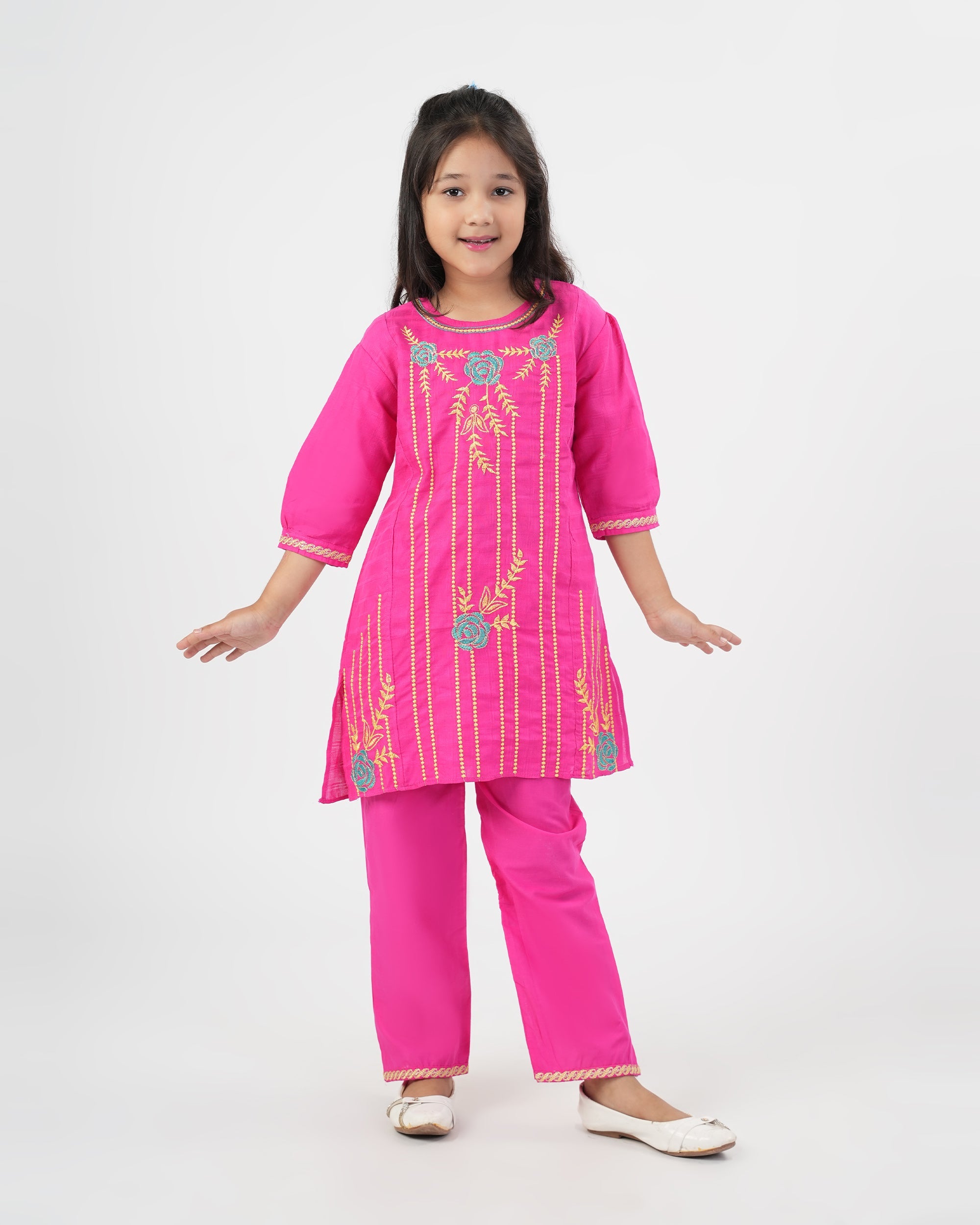 Girl's Embroidered Shalwar Kameez