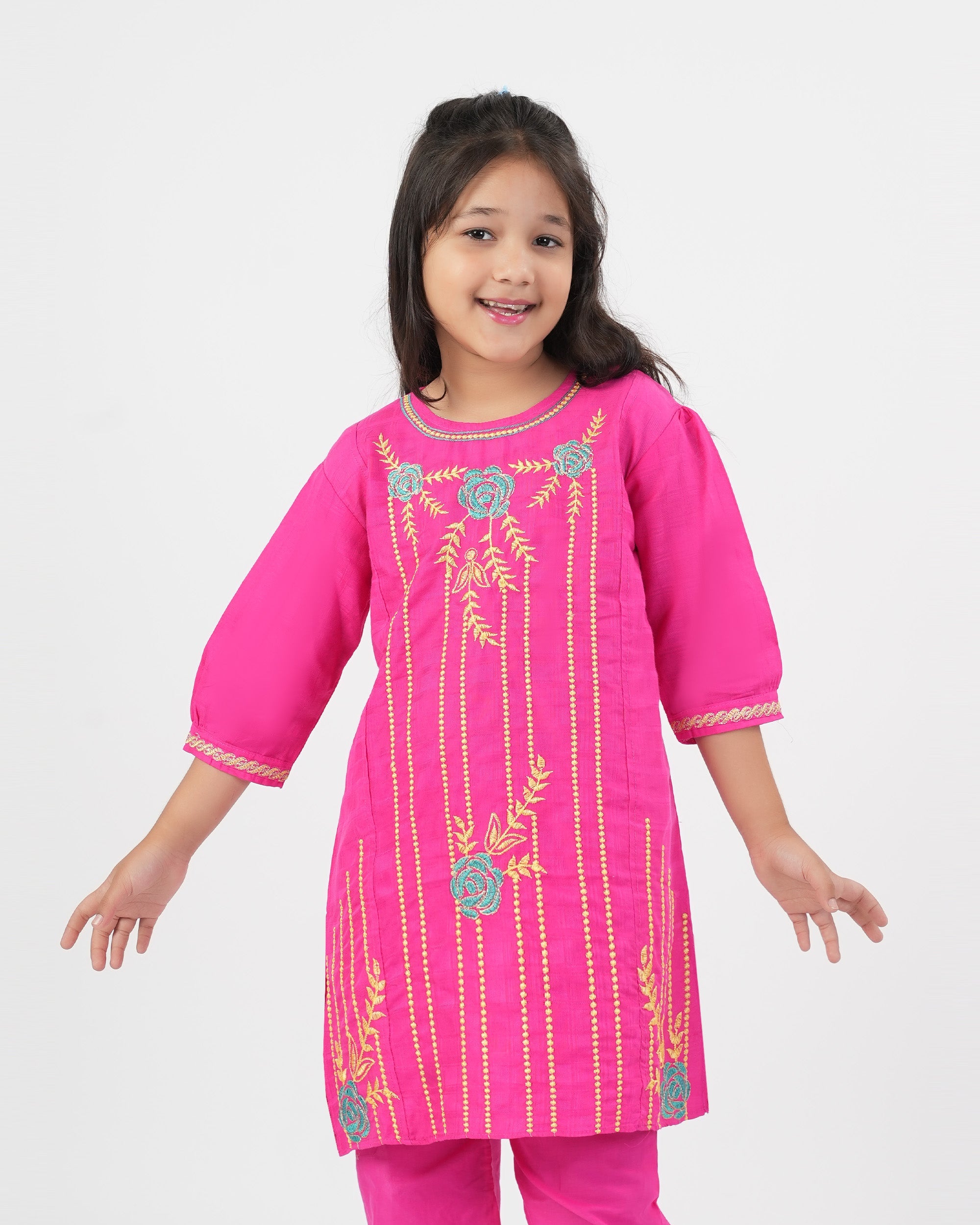 Girl's Embroidered Shalwar Kameez