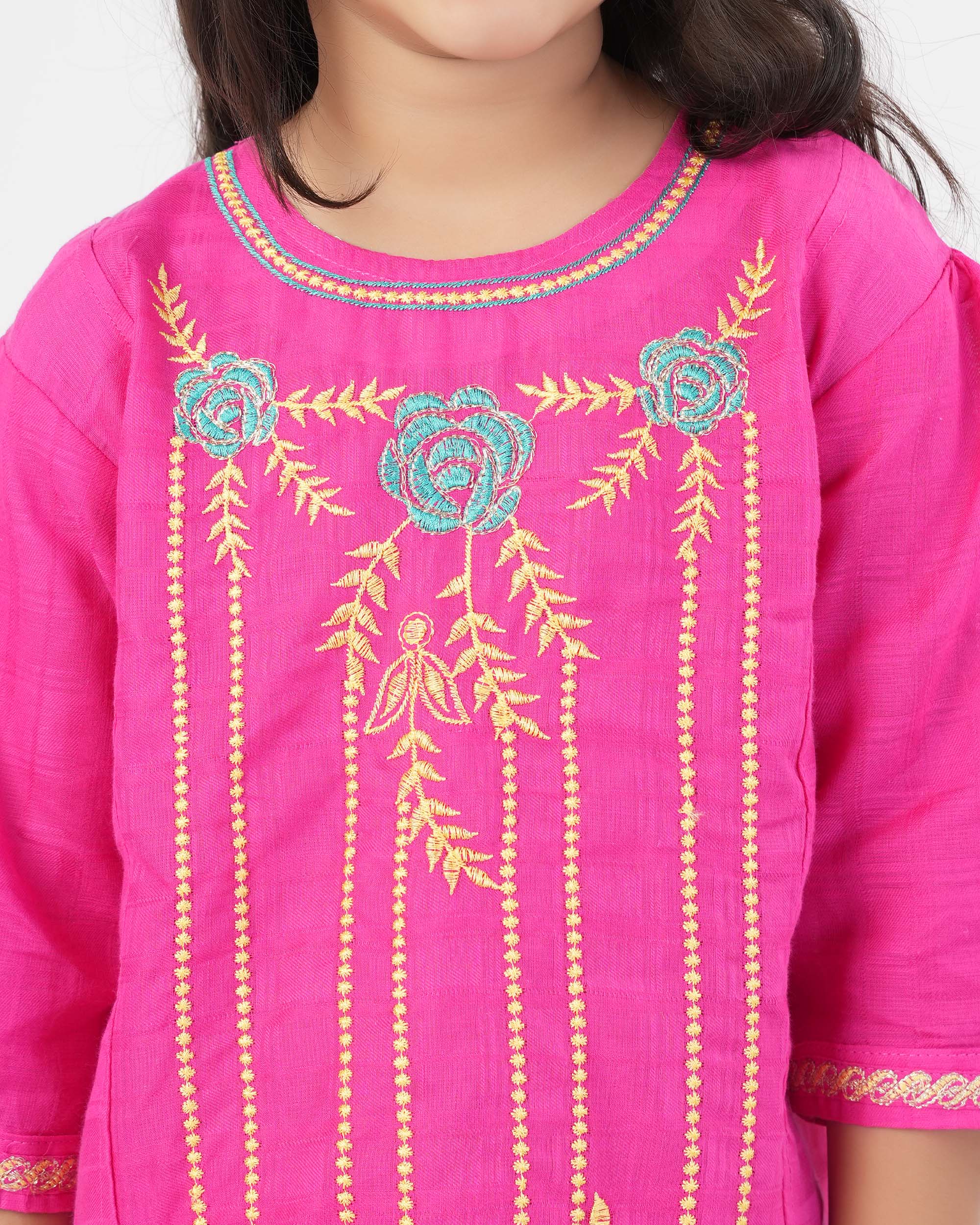 Girl's Embroidered Shalwar Kameez