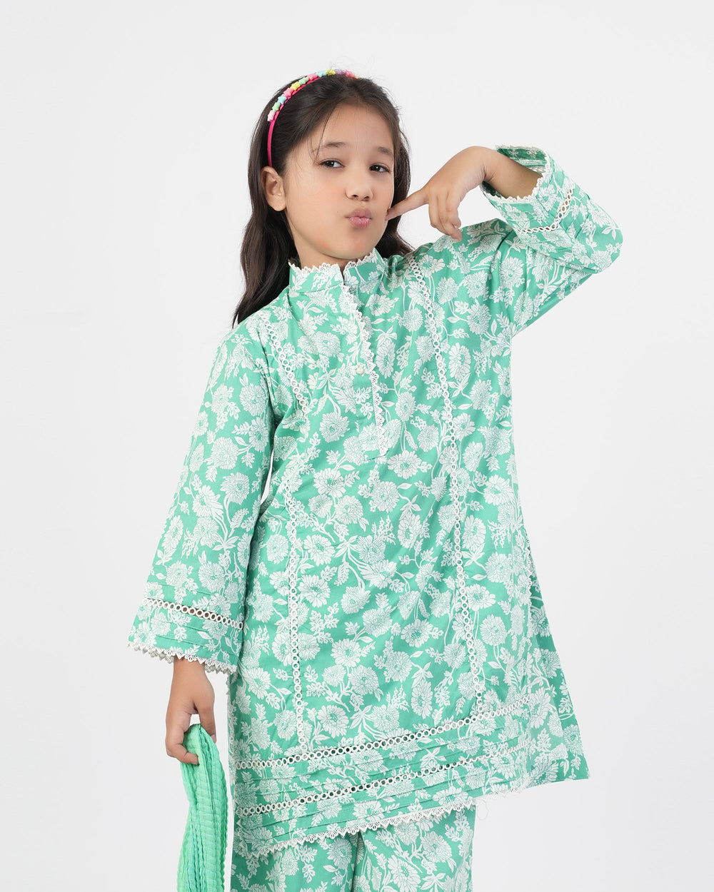 Eminent Essentials Printed 3Pc Suit