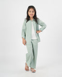Eminent Girls' Plain Fusion 2pc Suit