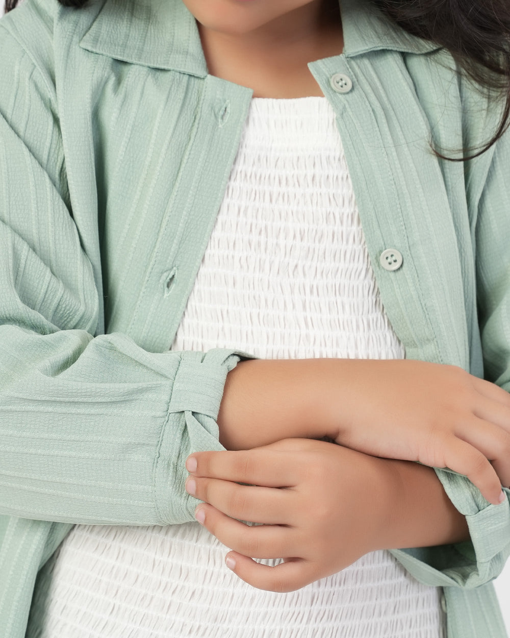 Eminent Girls' Plain Fusion 2pc Suit