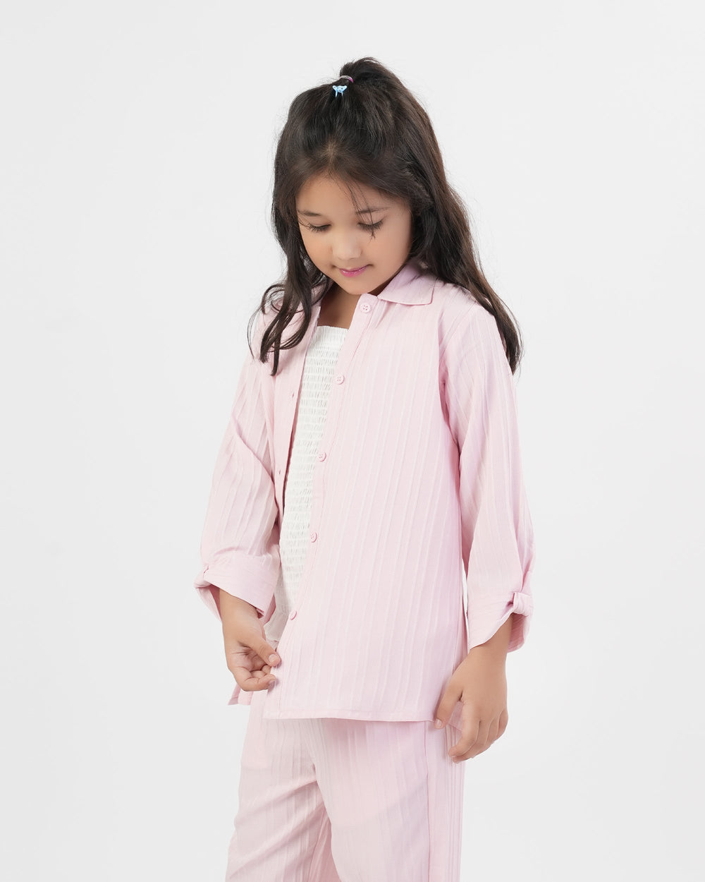 Eminent Girls' Plain Fusion 2pc Suit