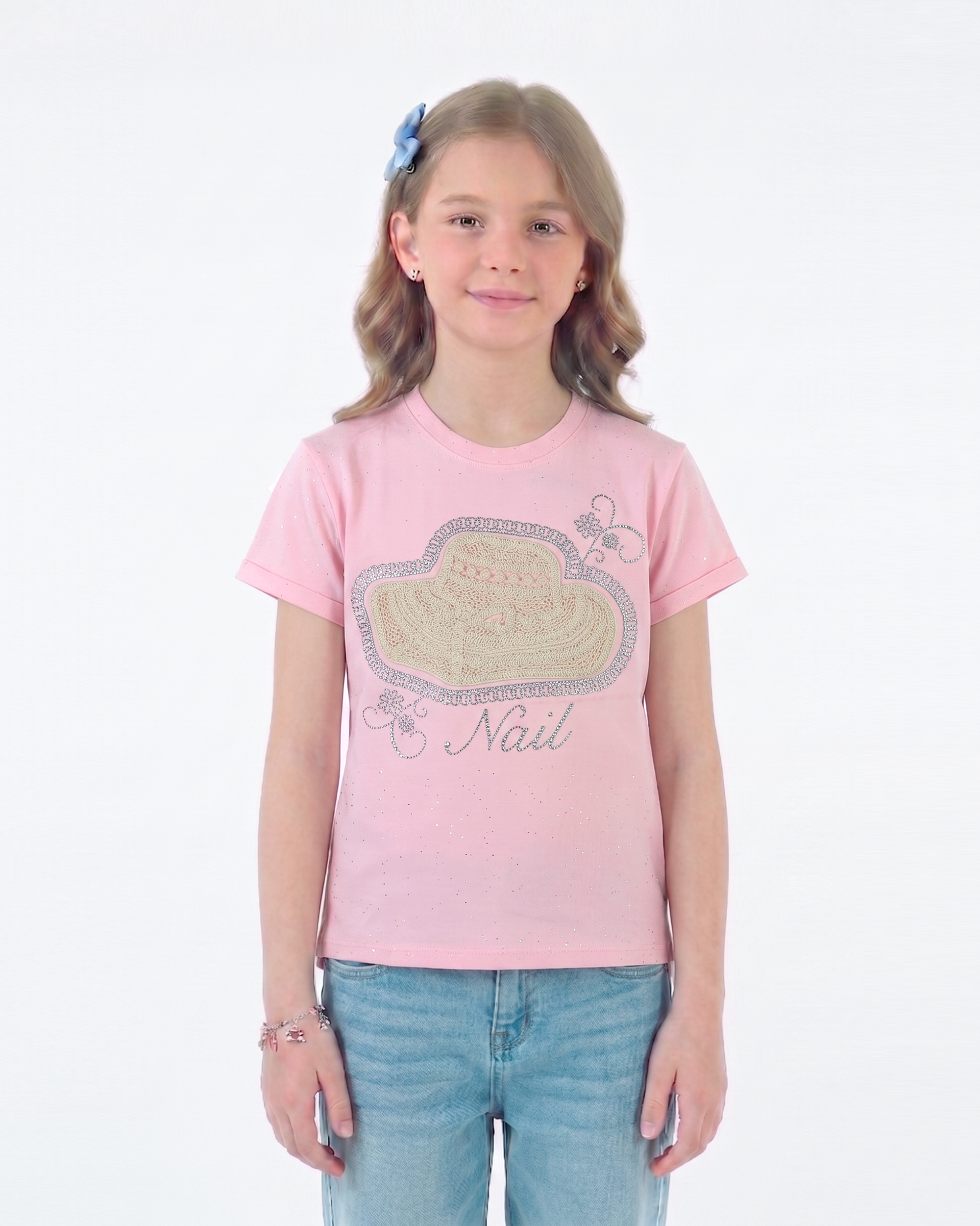 Valuables Girls' Half Sleeves T-Shirt