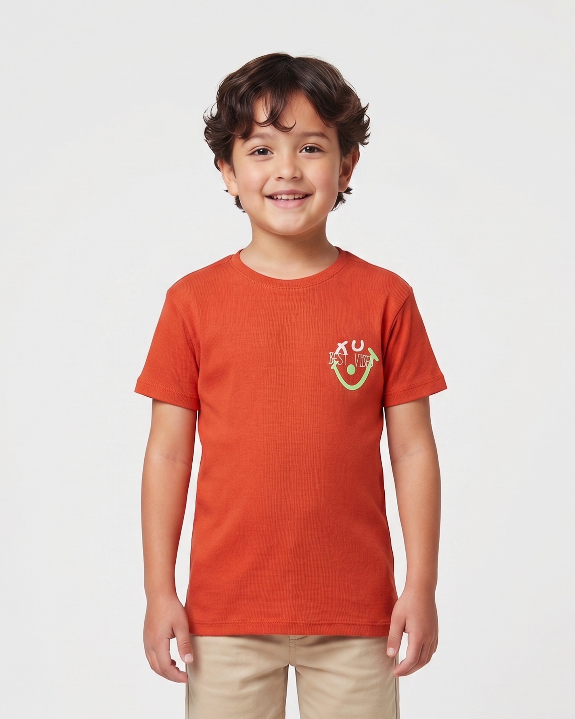 Valuables Boys' Half Sleeves T-Shirt