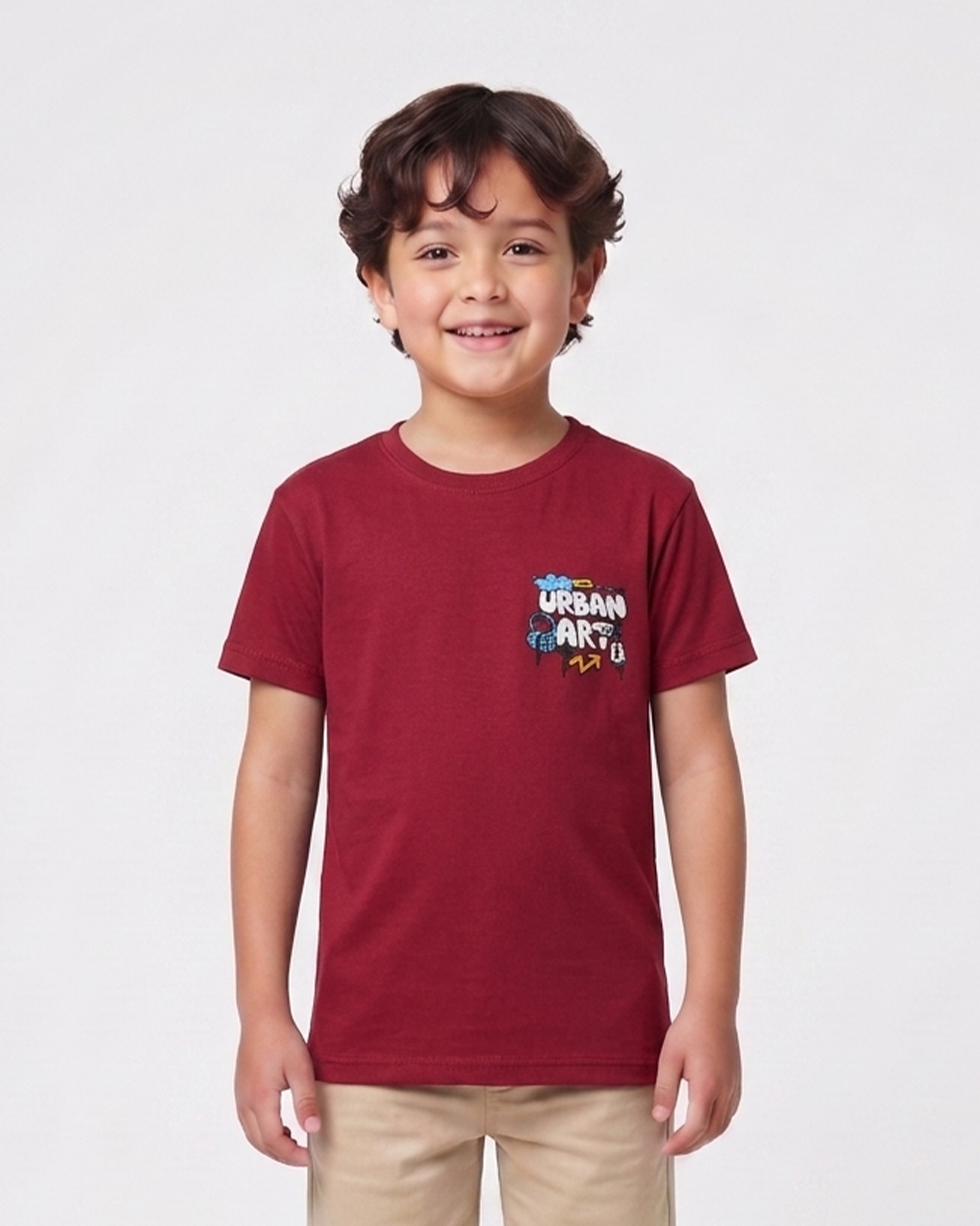 Valuables Boys' Half Sleeves T-Shirt