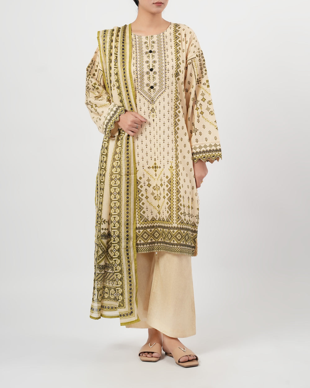 Eminent Women's Essentials Printed 3Pc Suit