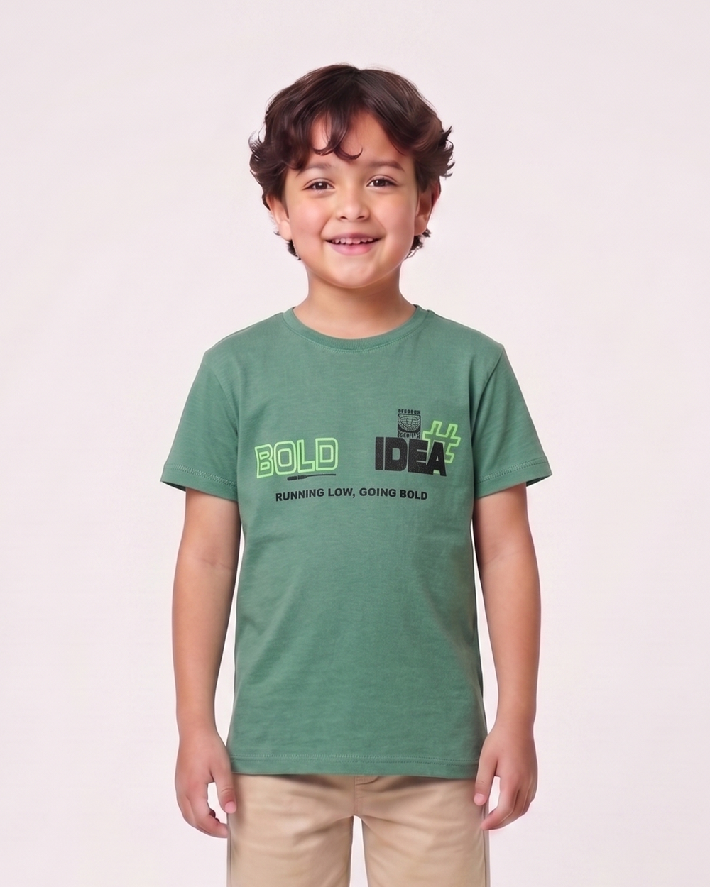 Valuables Boys' Half Sleeves T-Shirt