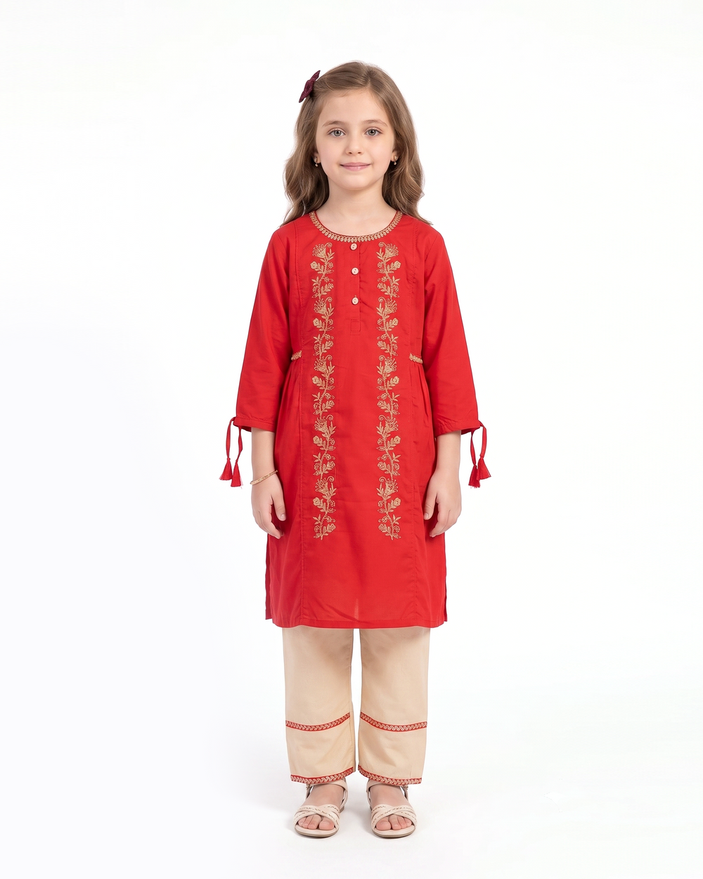 Girl's Embroidered Shalwar Kameez